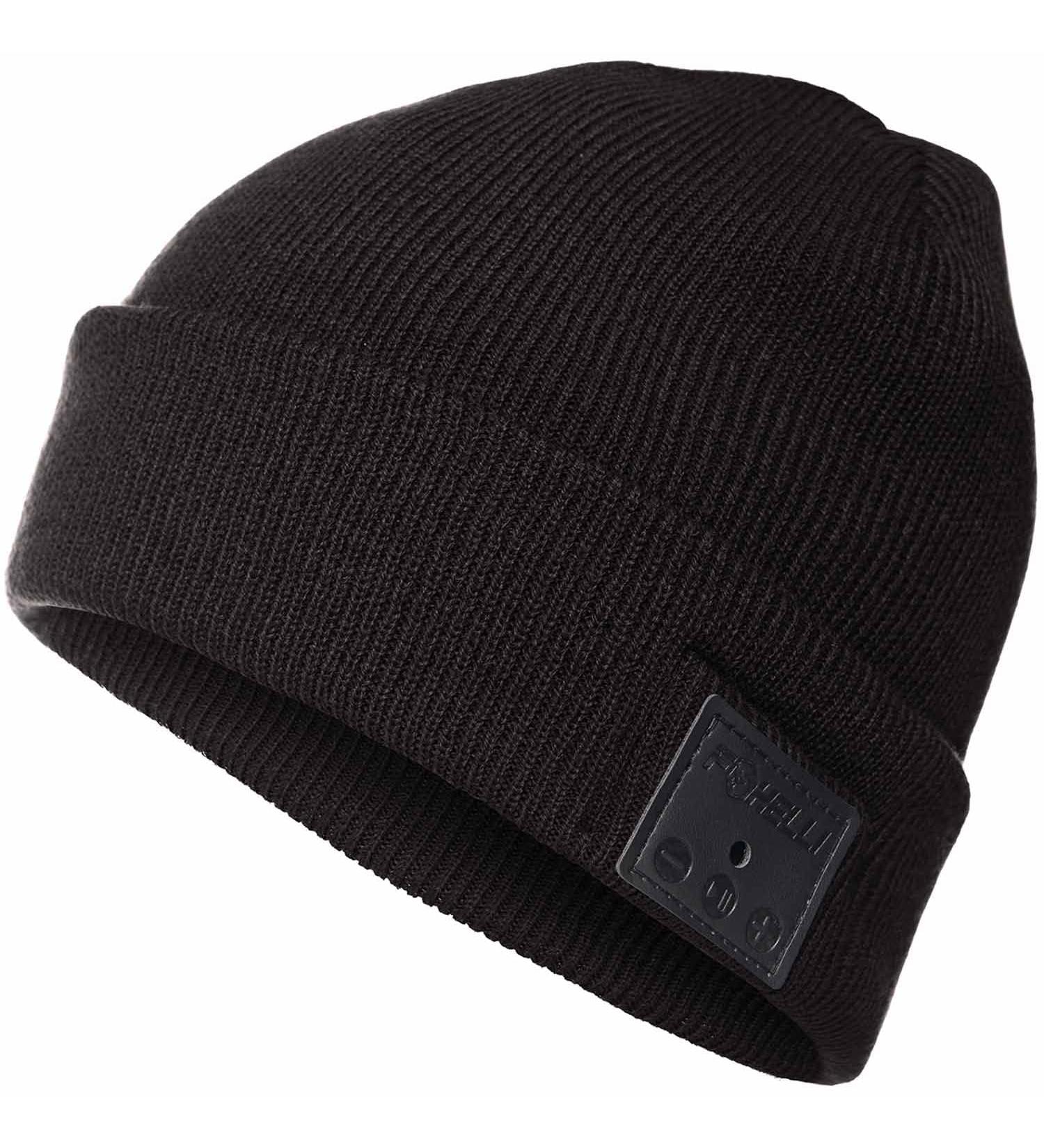 Foxelli Bluetooth Beanie - Wireless Hat with Headphones for Men & Women in Black - Buy Online on GoSupps.com