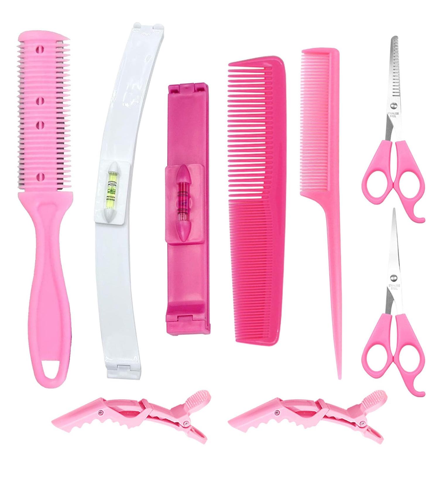 9Pcs Pony Cutting Hair Cutting Clips - Easy Guide & Aid for Perfect Haircuts - Buy Online on GoSupps.com