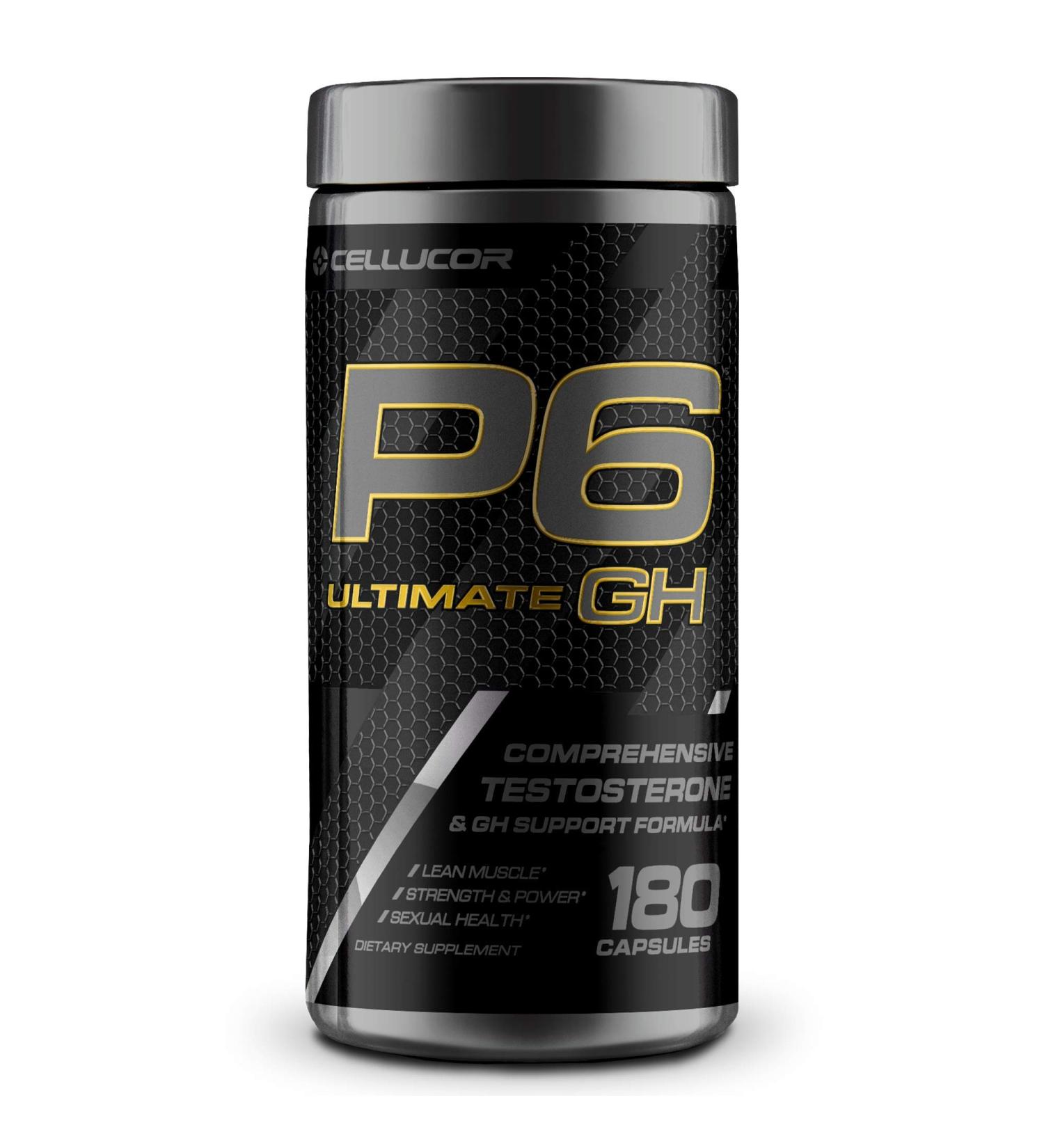 Cellucor P6 Ultimate GH Test Booster for Men  Growth Hormone Support Pills for Protein Synthesis & Fat Metabolism  180 Capsules - Buy Online on GoSupps.com