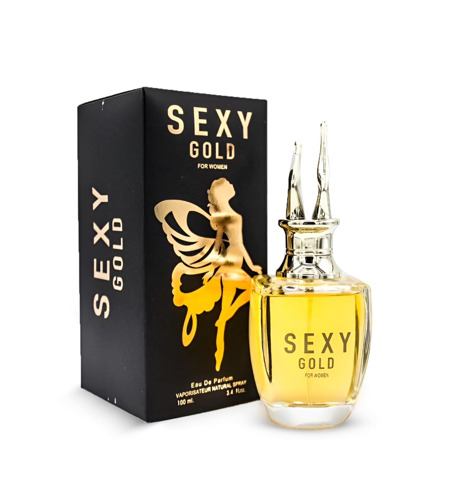 Sexy Gold Women's Eau De Parfum Luxurious and Seductive Perfume for Women 3.4 Fl Oz Body Spray Fragrance for a Glamorous Appeal Sexy Gold 3.4 Fl Oz (Pack of 2)