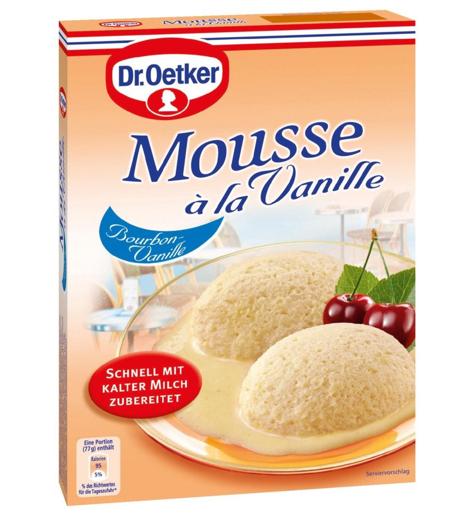Dr. Oetker - Vanilla mousse (Mousse la Vanille) | Poids Total 60 grams