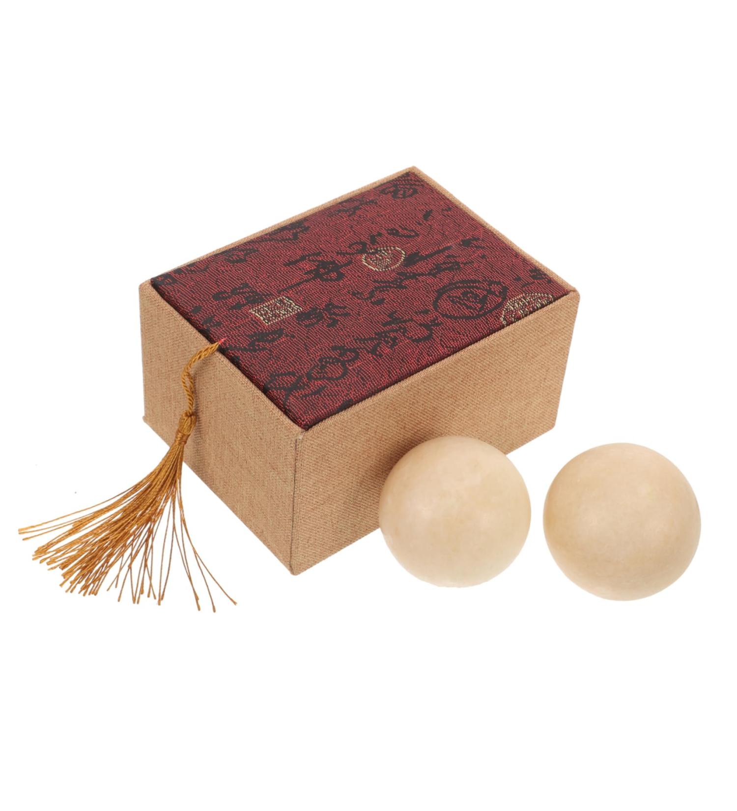 Gatuida Jade Fitness Handball Set Baoding Balls for Massage & Hand Training | Improve Health & Wellness - Buy Online on GoSupps.com