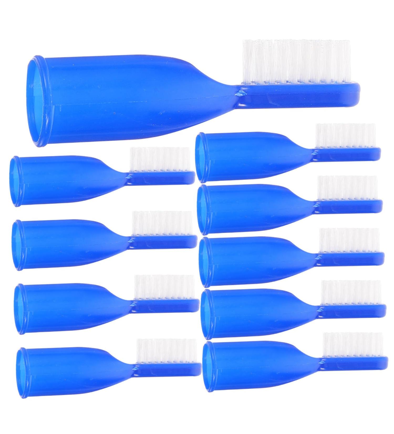 Beavorty Mini Toothbrush Set - 10 Portable Dental Accessories for Travel & Home | Finger Toothbrushes for Effective Teeth Cleaning - Buy Online on GoSupps.com
