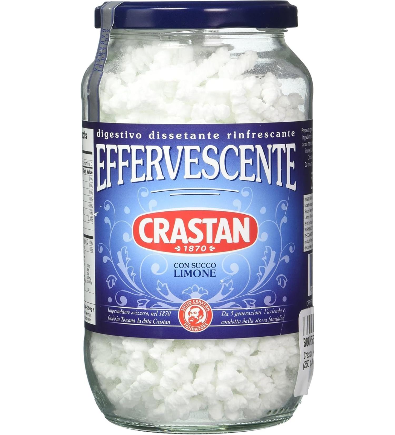 Crastan Limone Effervescente (pots de 250 g) 8 8 oz