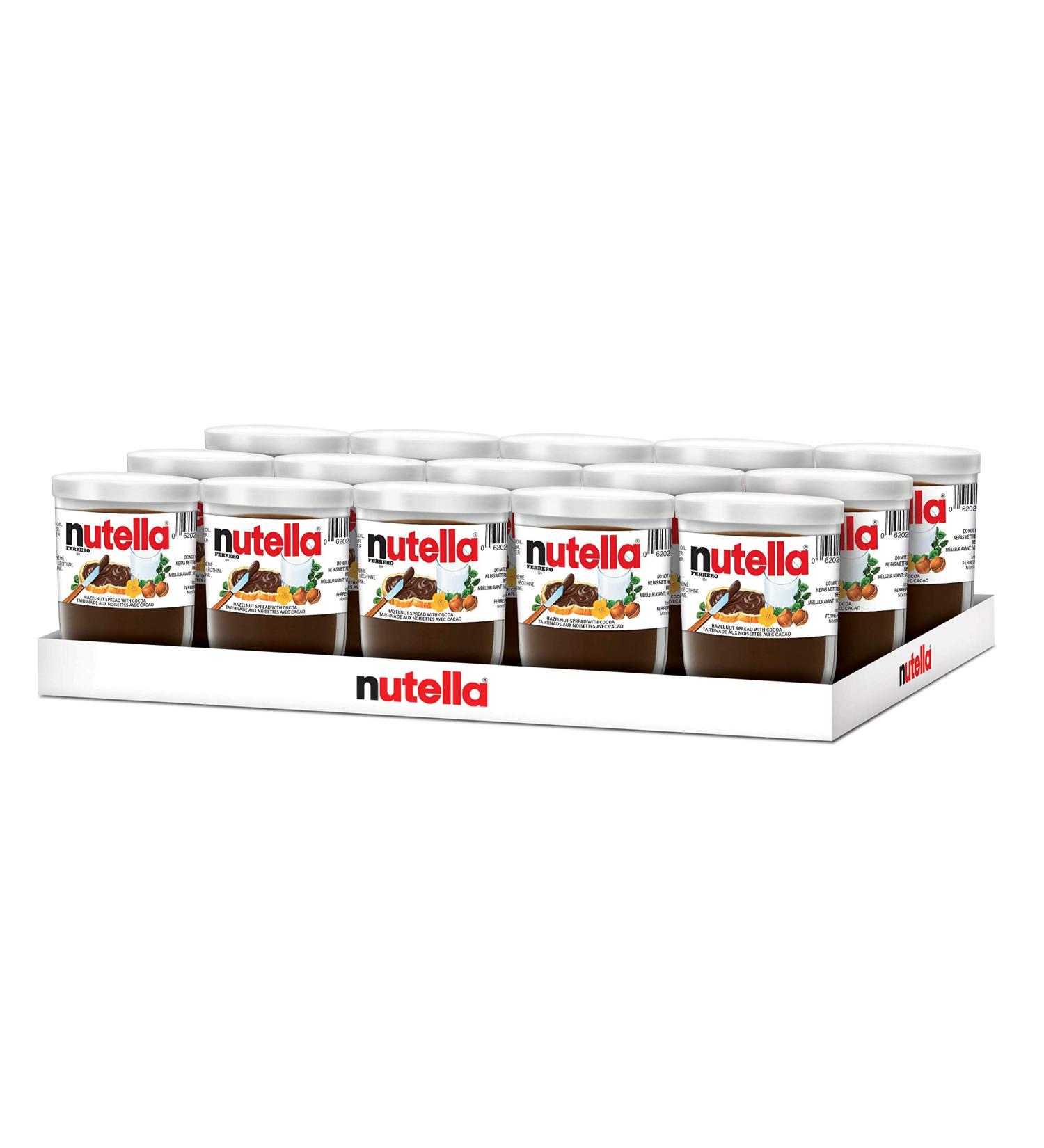 NUTELLA Hazelnut Spread with Cocoa for Breakfast 200 Grams Glass Jars 15 Count 6.5 Kilograms Spread with Cocoa Hazelnut 200 g (Pack of 15) - Buy Online on GoSupps.com