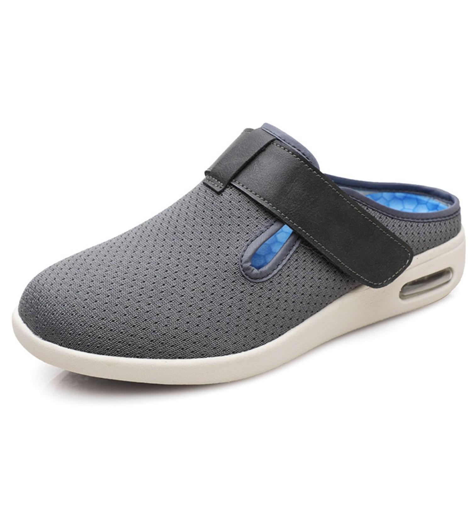 Shop Neuropathy Shoes for Women - Adjustable Lightweight & Extra Wide - Breathable Comfort for Indoor & Outdoor - 12 Grey - Buy Online on GoSupps.com