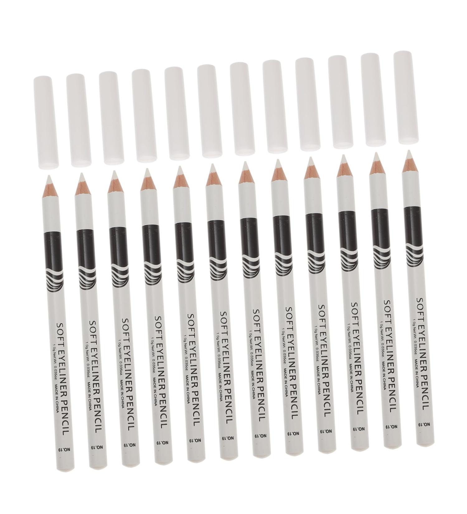 VINTORKY 12pcs Lying Silkworm Eyeliner Highlighter Eyeliner Pencils Highlighter Makeup Pens White Plastic - Buy Online on GoSupps.com