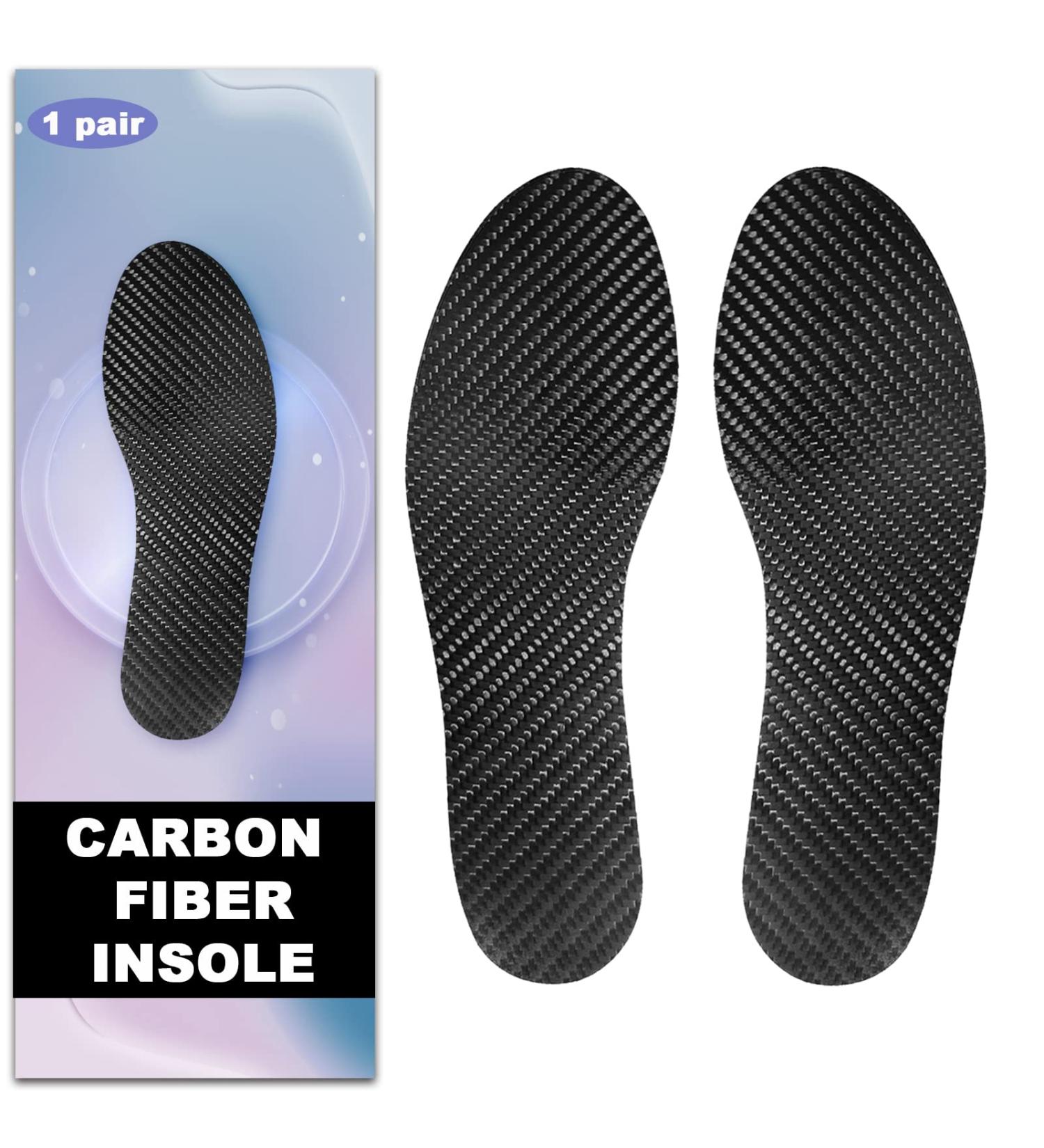 Carbon Fiber Insole - Rigid Orthotic Shoe Insert for Turf Toe & Foot Arthritis - 1 Pair for Sports & Hiking (Women's 9-9.5, Men's 8-8.5) - Buy Online on GoSupps.com