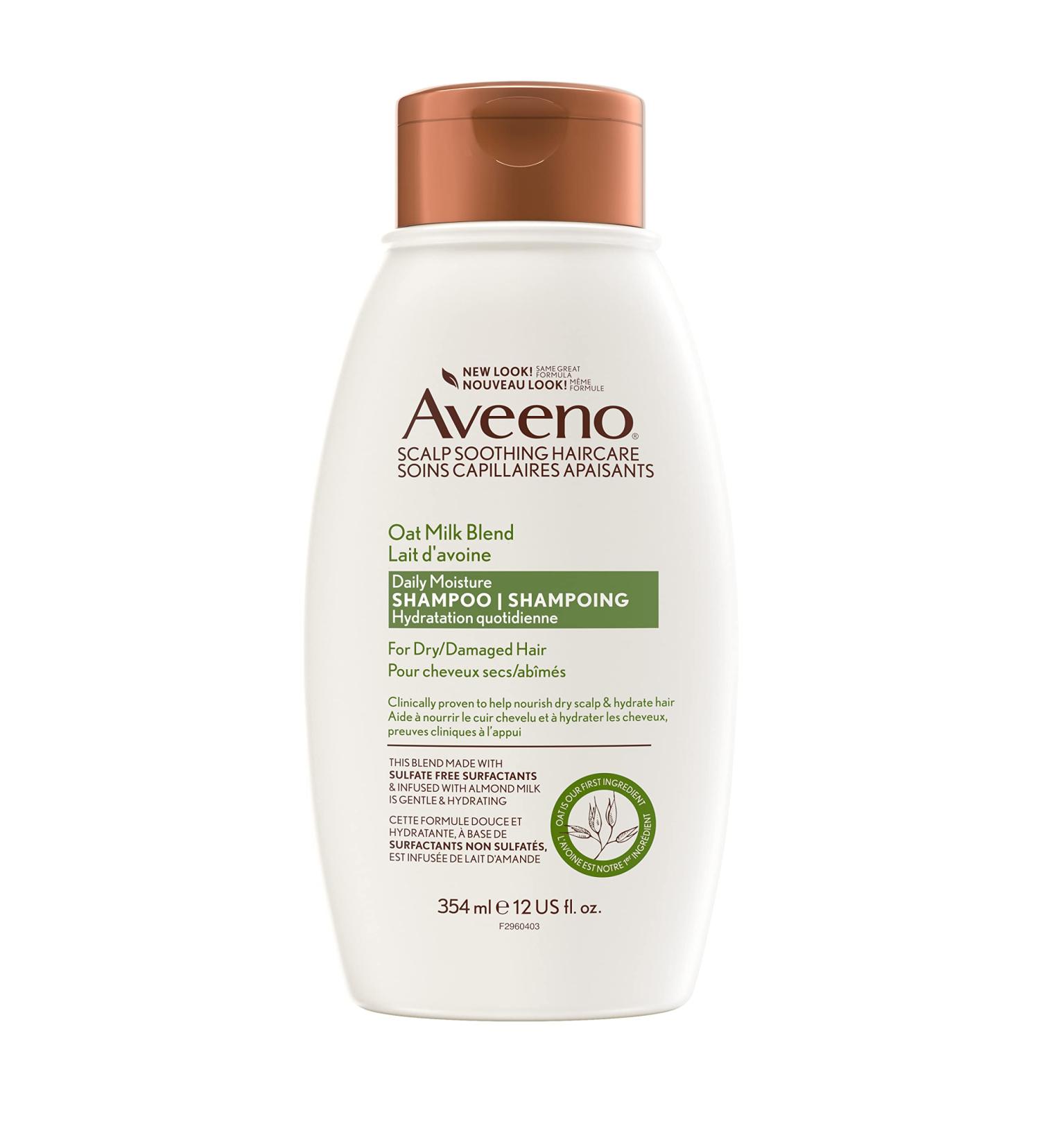 Aveeno Scalp Soothing Oat Milk Blend Shampoo - 12 Fl Oz | Nourishing & Hydrating Hair Care for All Hair Types - Buy Online on GoSupps.com