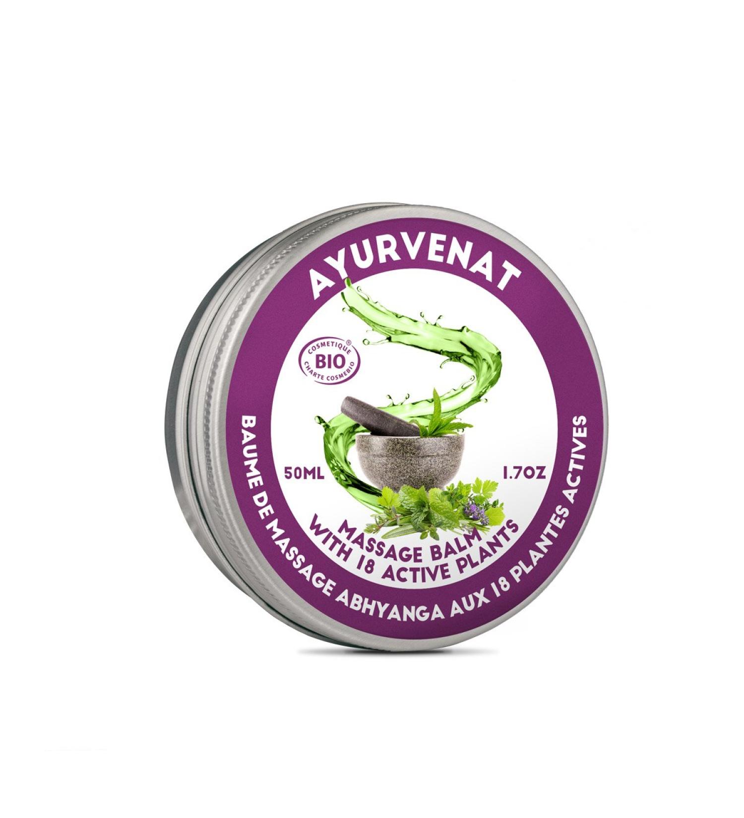 Ayurvenat Abhyanga 18 Active Plant Massage Balm 1.69 fl.oz