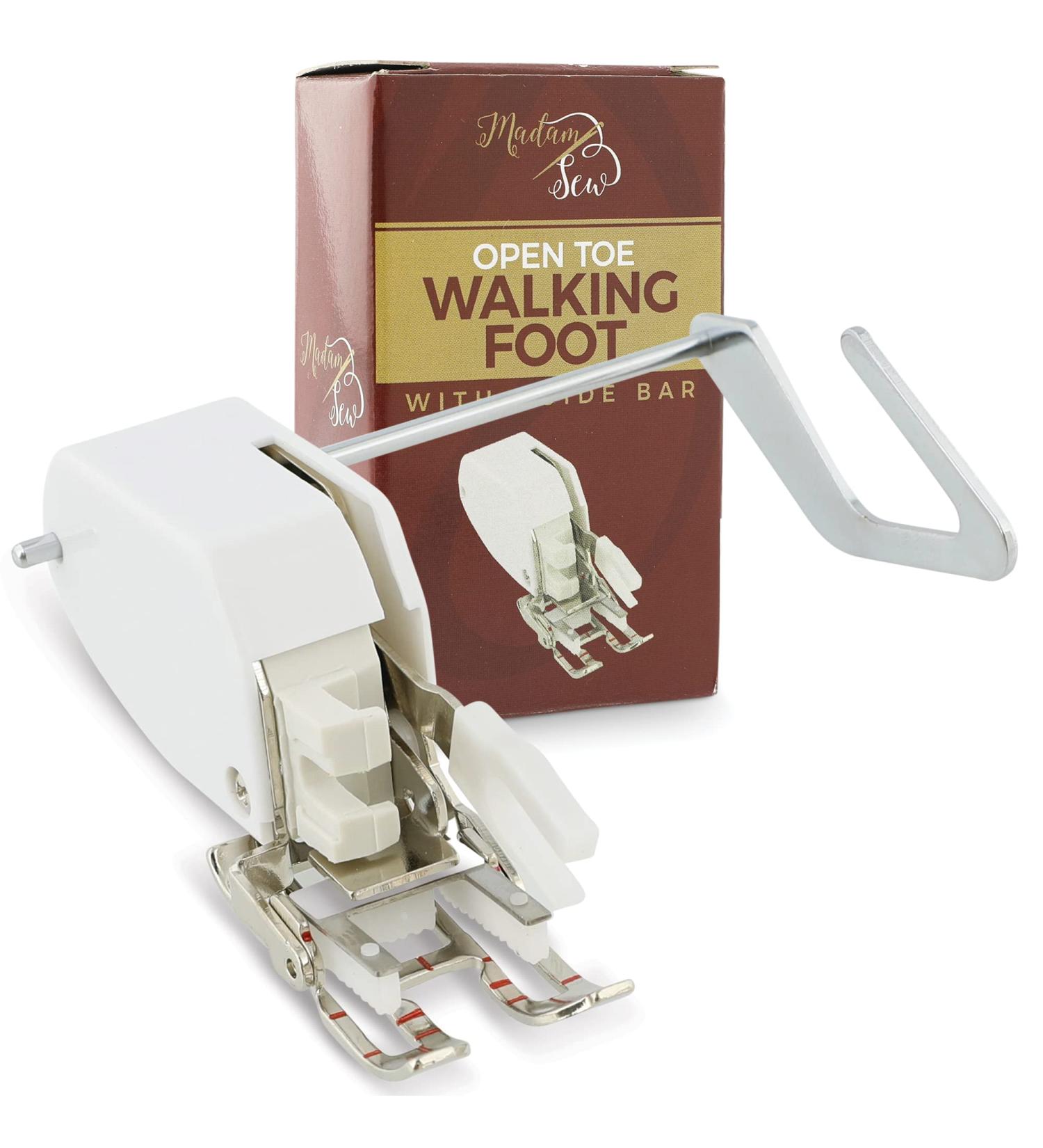 Madam Sew Open Toe Walking Foot for Quilting and Sewing | Stitch Through Multiple Layers | Compatible with Brother, Singer, Janome, Babylock & More - Buy Online on GoSupps.com