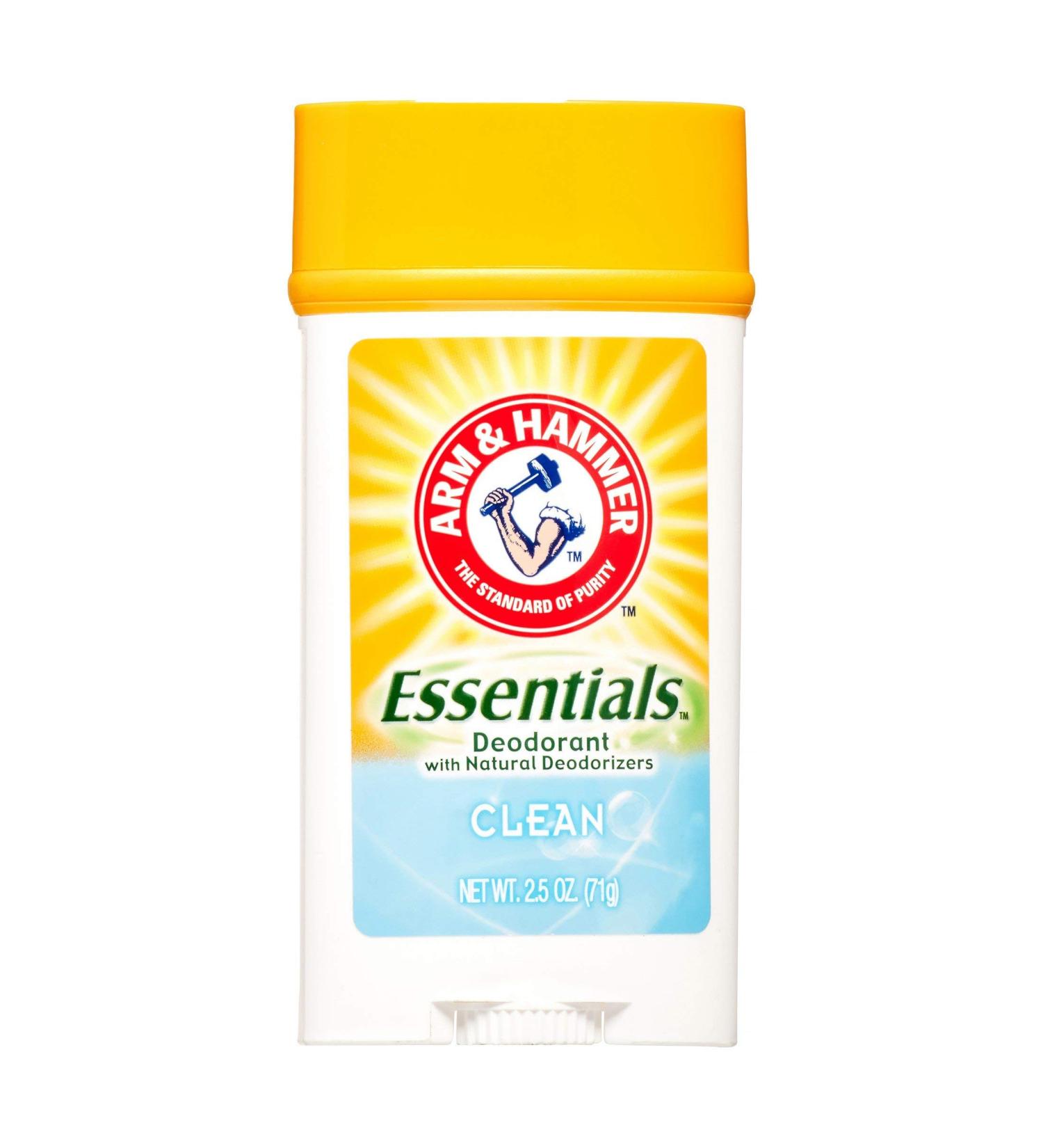 Arm & Hammer Essentials Deodorant with Natural Deodorizers Clean - 2.5 oz