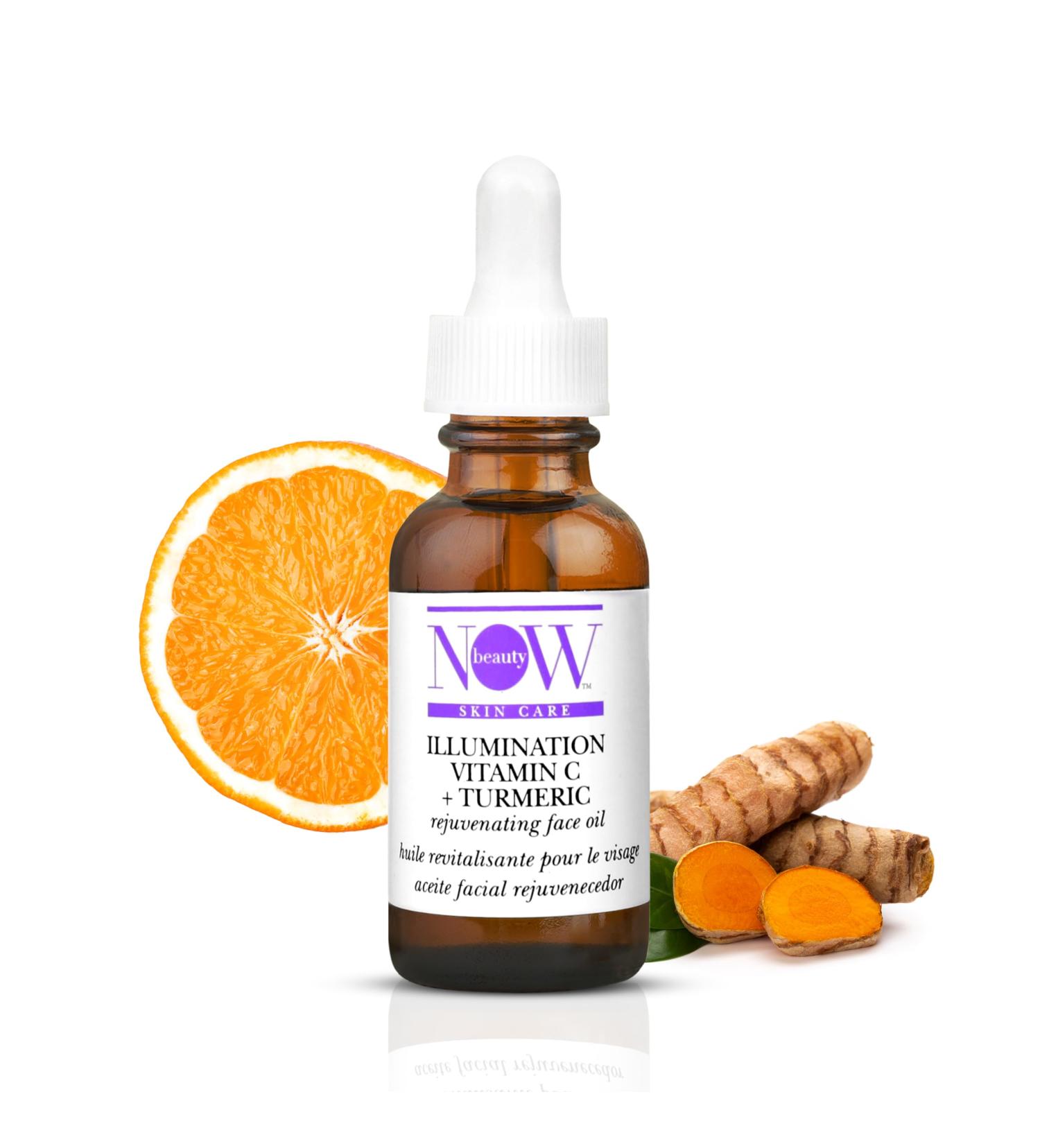 Illumination Vitamin C Plus Turmeric Face Oil | Brightening Serum for Men & Women | Reduce Puffiness & Boost Collagen | Vegan Travel Size 1 oz - Buy Online on GoSupps.com