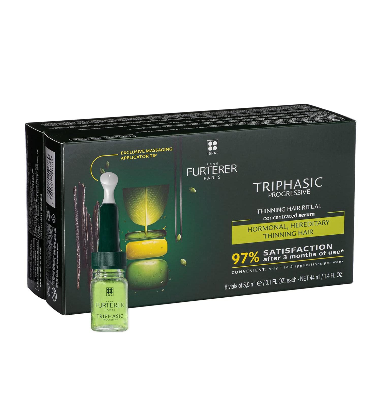 Ren Furterer TRIPHASIC Progressive Concentrated Serum for Hereditary & Hormonal Thinning Hair - 30-Day Supply, 8 ct. Pack - Buy Online on GoSupps.com