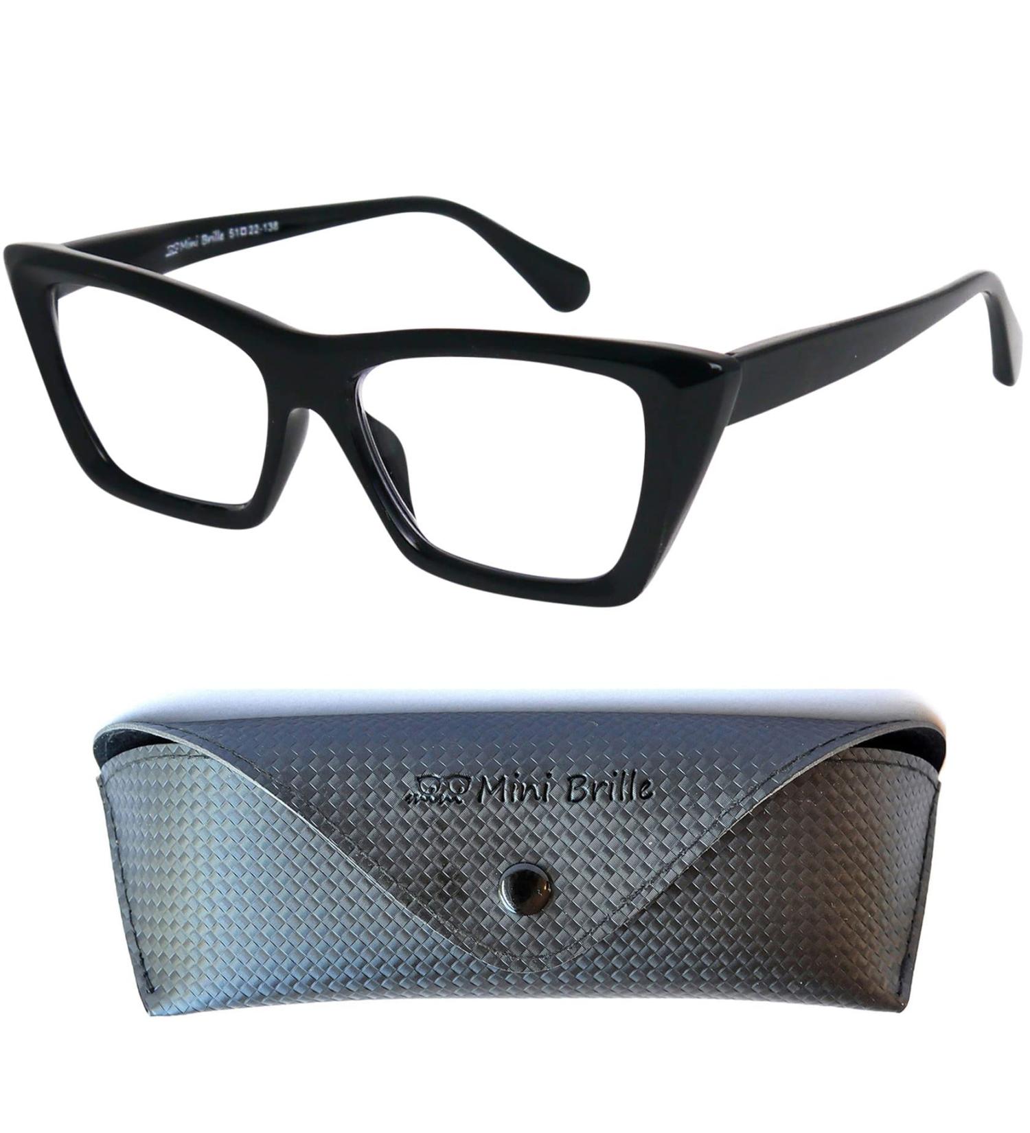 Shop Vintage Chunky Mini Glasses | Anti Blue Light & Reading Glasses | Thick Frame Square & Cateye Style | Free Case Included - Buy Online on GoSupps.com