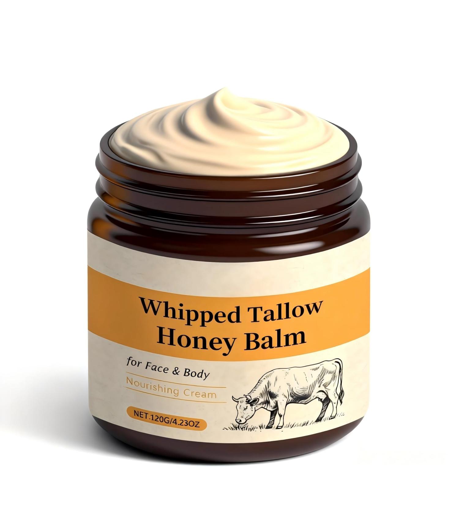 LANGSTON Tallow Honey Balm Face and Body Moisturizer Cream for Dry Skin Deeply Nourishing & Soothing Skin CareMoisturizing cream 1can 1 Fl Oz (Pack of 1) - Buy Online on GoSupps.com