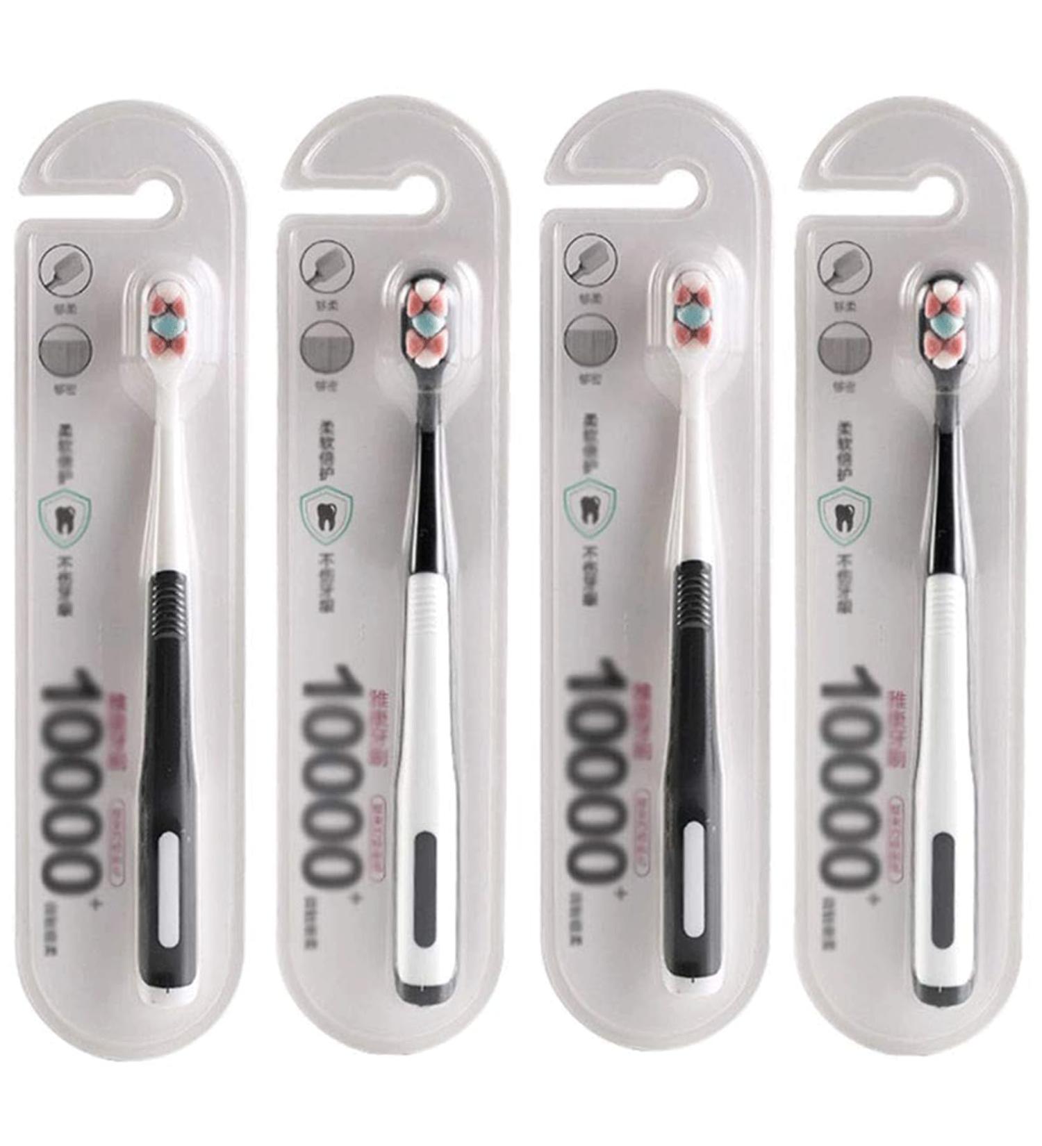 Ultraiche WXPJMDFC Toothbrushes - 10 000 Bristles for Adults Pregnancy & Juniors | 4-Pack Micro-Nano Handwear Body Care - Buy Online on GoSupps.com