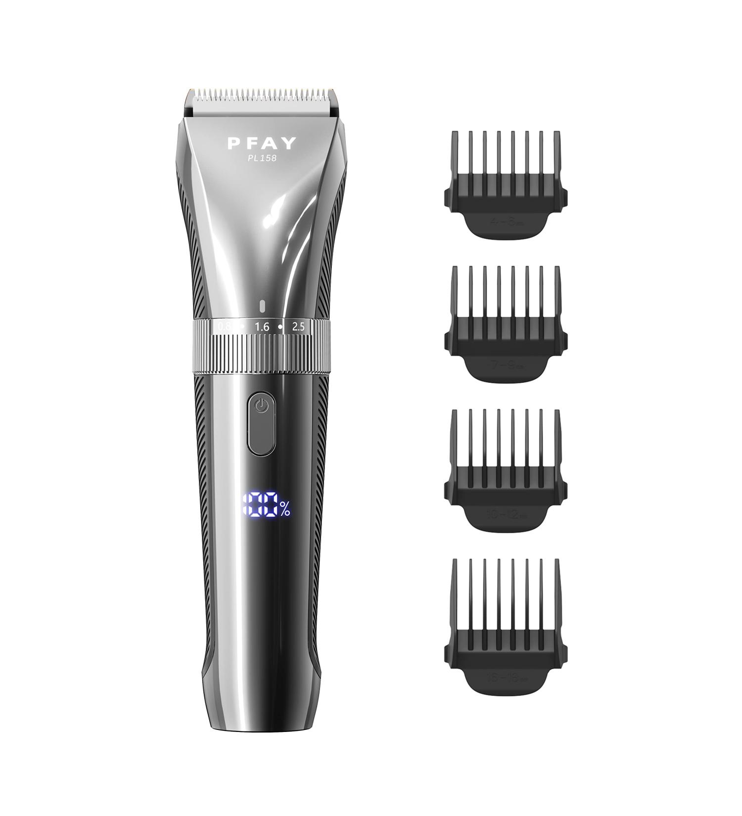 PFAY Professional Hair Clippers for Men - Waterproof Electric Trimmer Cordless Beard Razor & Mustache Shaver - Buy Online on GoSupps.com