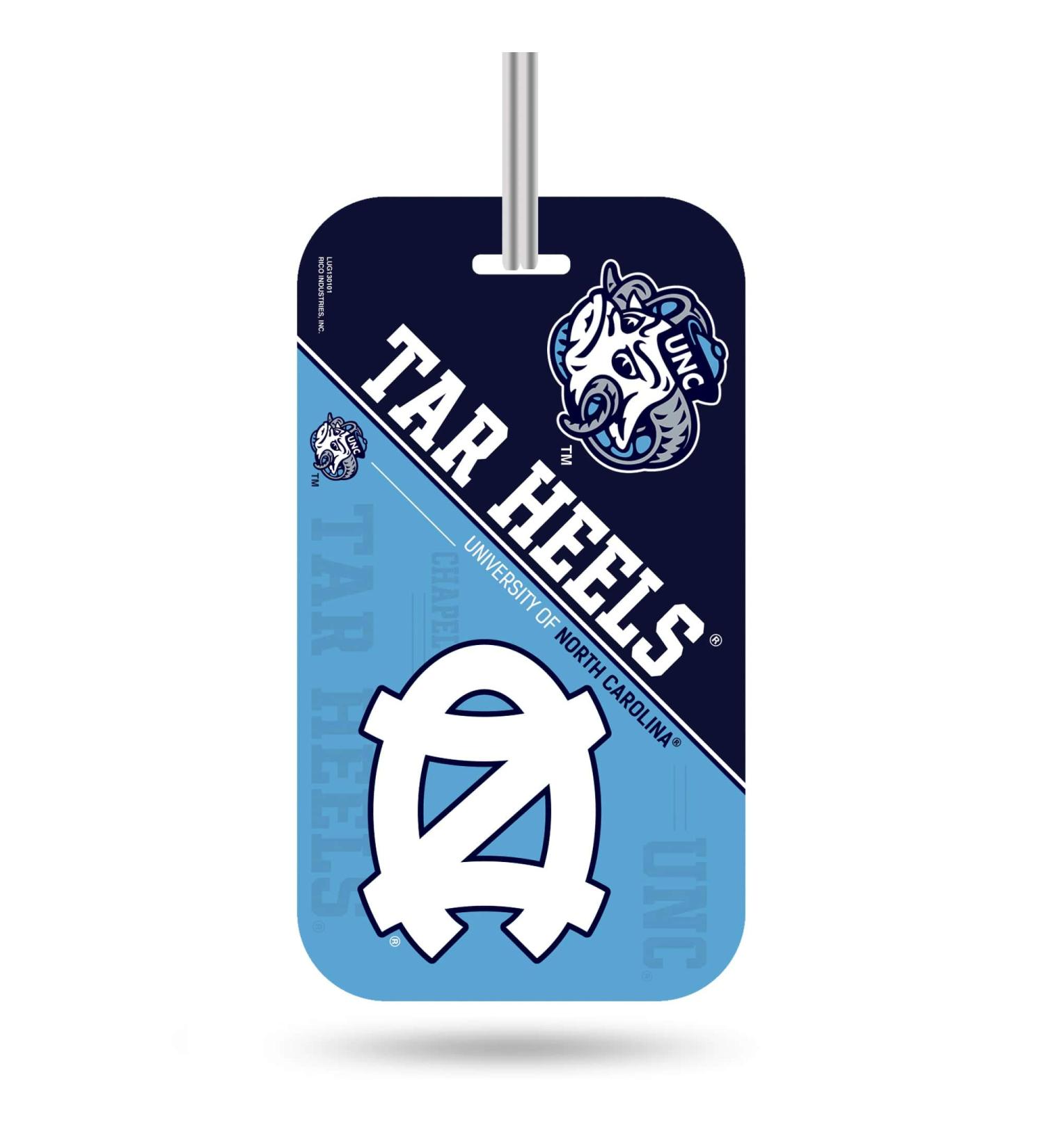 NCAA Plastic Team Luggage Tag North Carolina Tar Heels