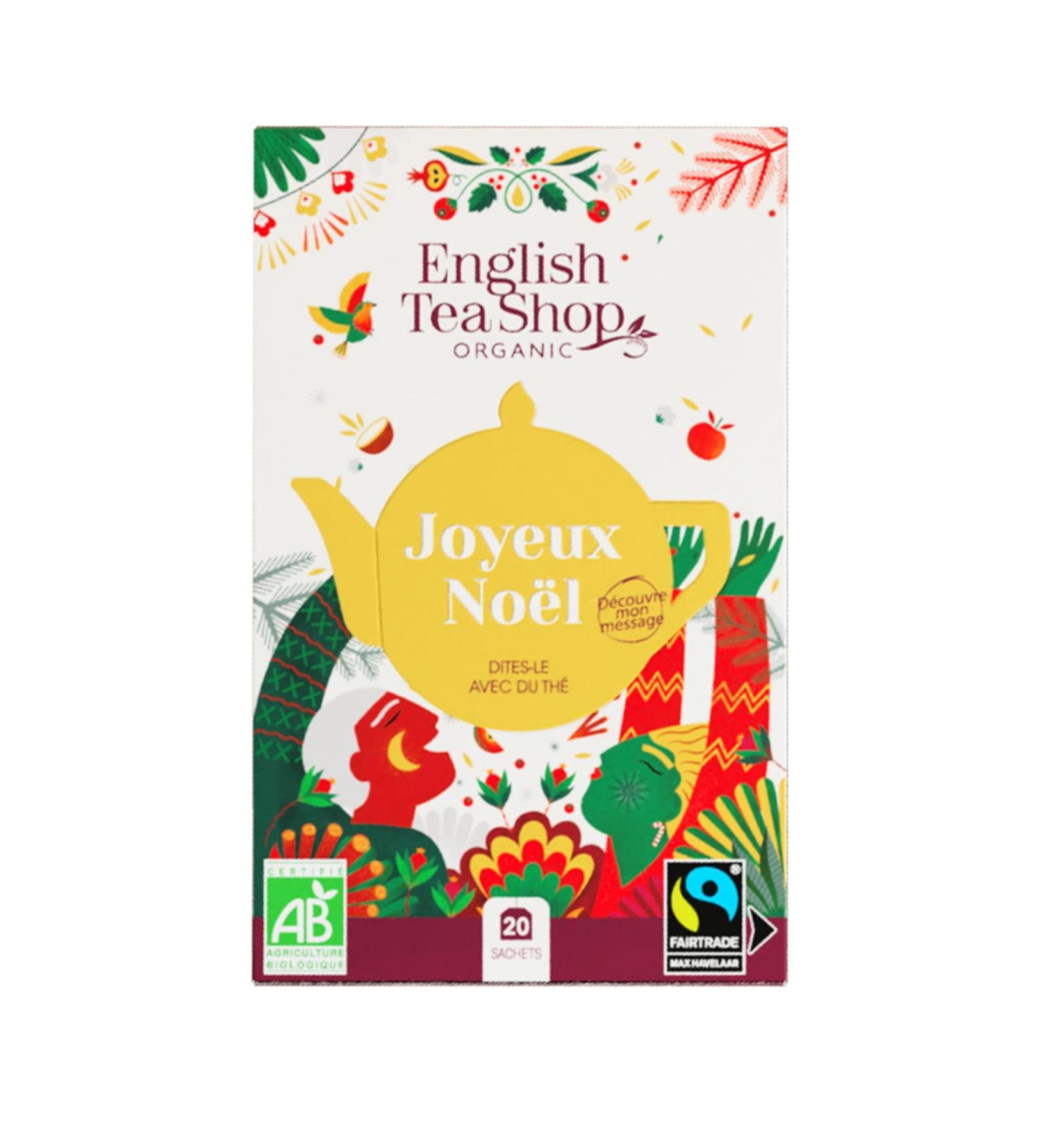 English Tea Shop - Merry Christmas - Assorted Christmas teas and infusions - 20 organic Fairtrade tea bags - Christmas gift i - Buy Online on GoSupps.com