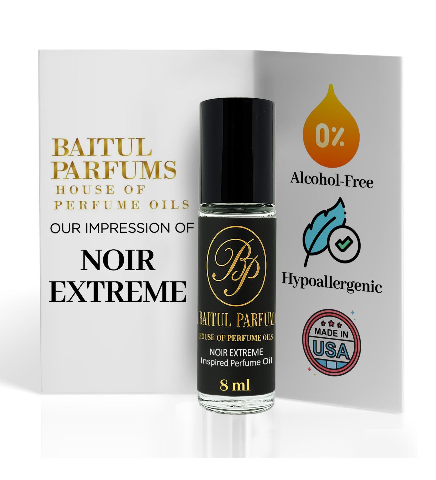 ASMARKET Comparable to Noir Extreme Alcohol-Free Perfume Oil 8ml Travel Size Roll-On Glass Bottle Long Lasting Fragrance 98% True-to-Scent Clean Scent Perfume Main Accords - Amber Sweet Woody - Buy Online on GoSupps.com