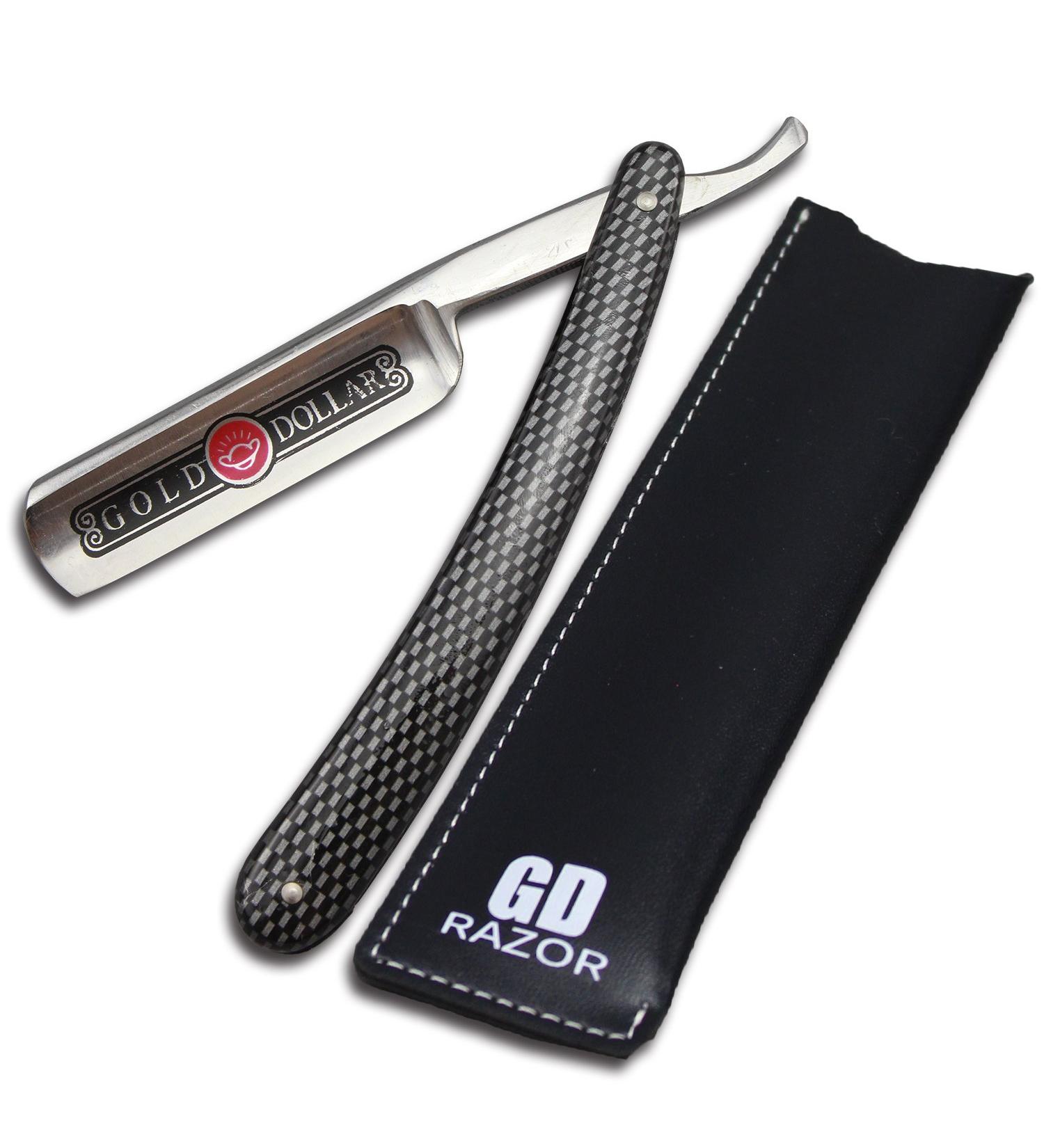 Buy Silver & Black Cut Throat Straight Razor | High-Quality Shaving Knife for Precision Grooming - International Shipping Available - Buy Online on GoSupps.com
