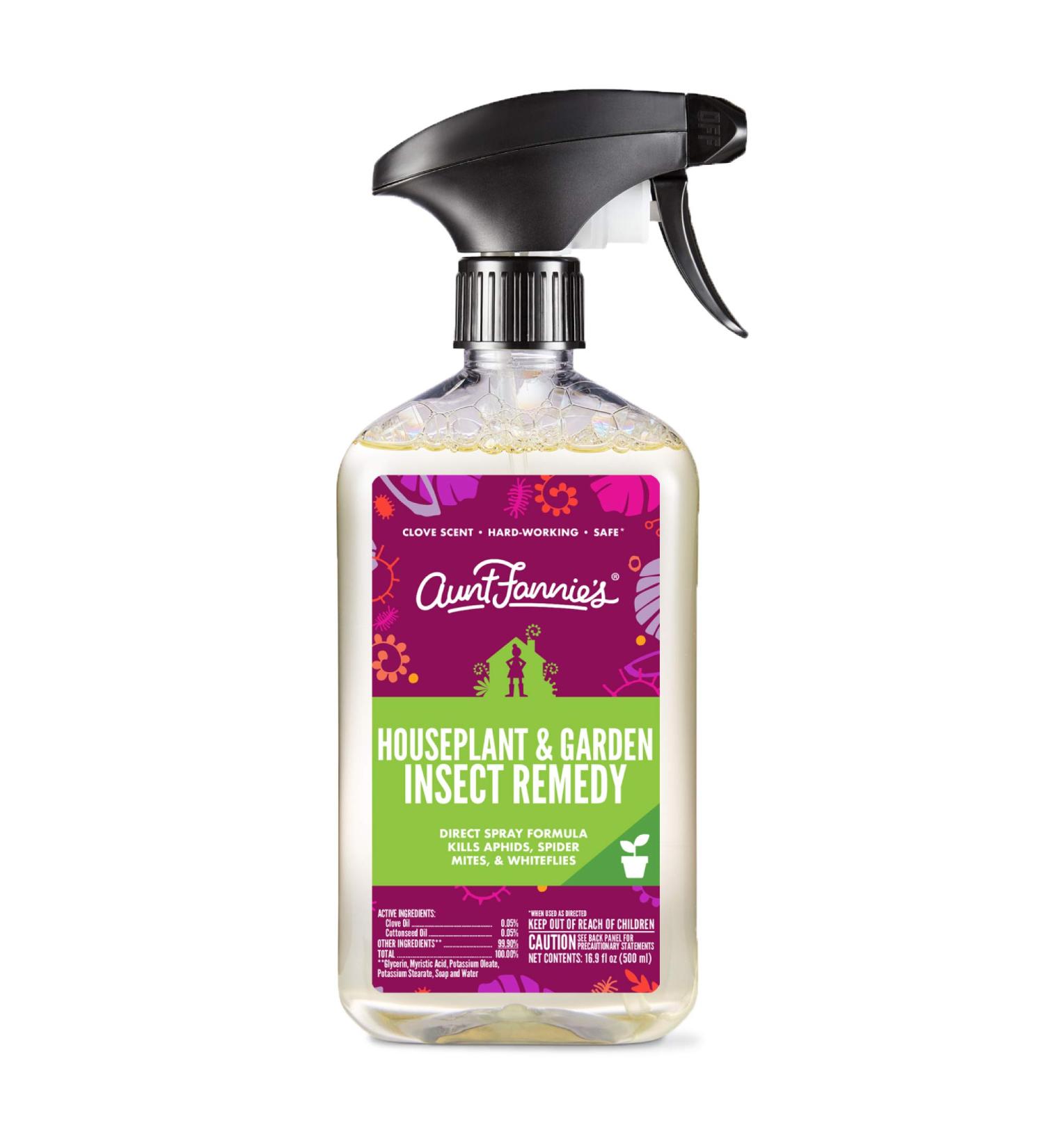 Aunt Fannies Houseplant & Garden Insect Spray 16.9 Fl Oz - Indoor/Outdoor Plants - Pack of 1 - Buy Online on GoSupps.com