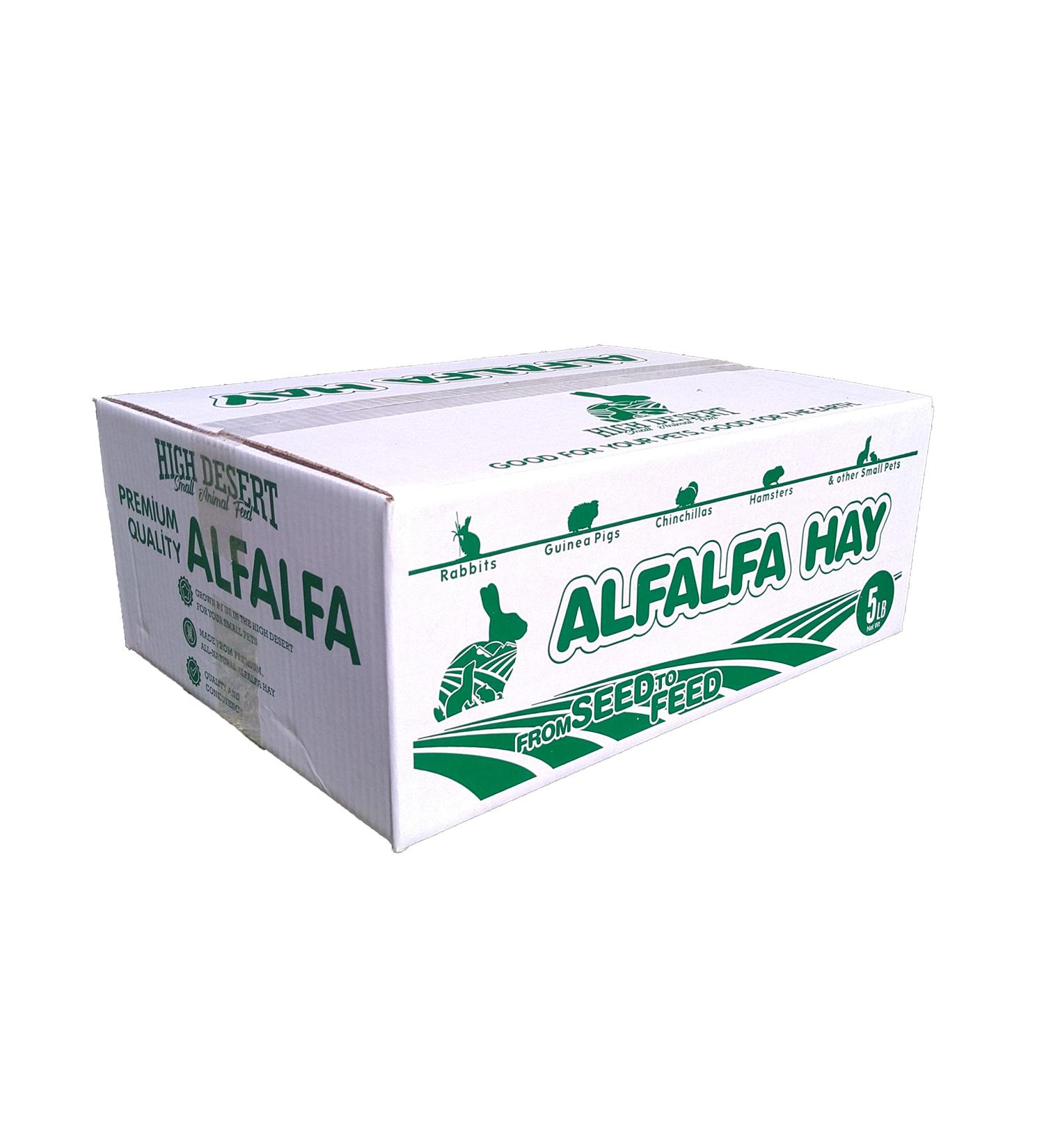 Dried Natural Alfalfa Hay for Rabbits, Guinea Pigs, Chinchillas & Ferrets - Protein and Fiber-Rich Food - 5 lb Pack - Healthy Pet Food - Buy Online on GoSupps.com