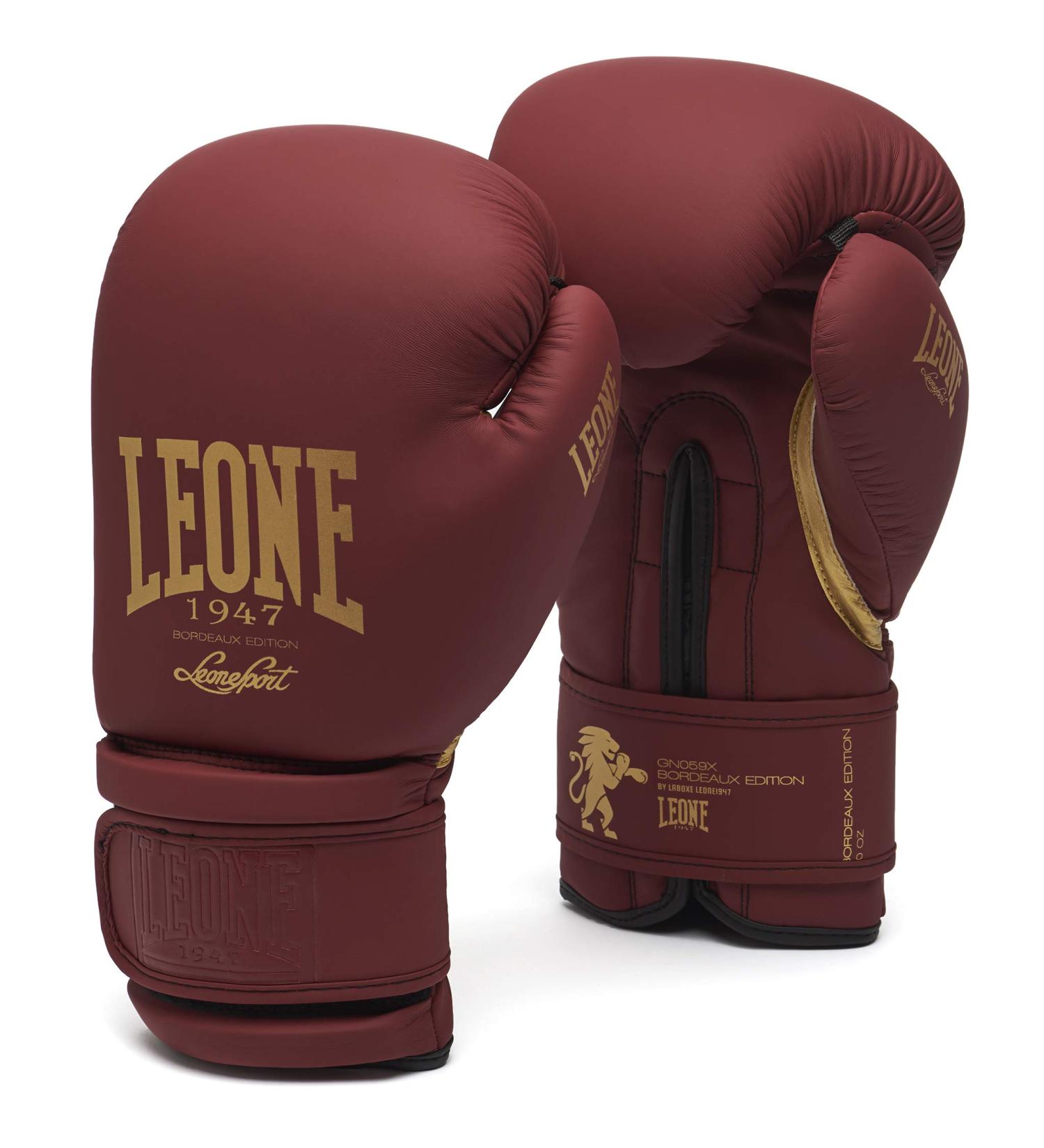 LEONE 1947 Bordeaux Edition Boxing Gloves - Unisex Adults 12 OZ Burgundy | Premium Quality & International Shipping - Buy Online on GoSupps.com