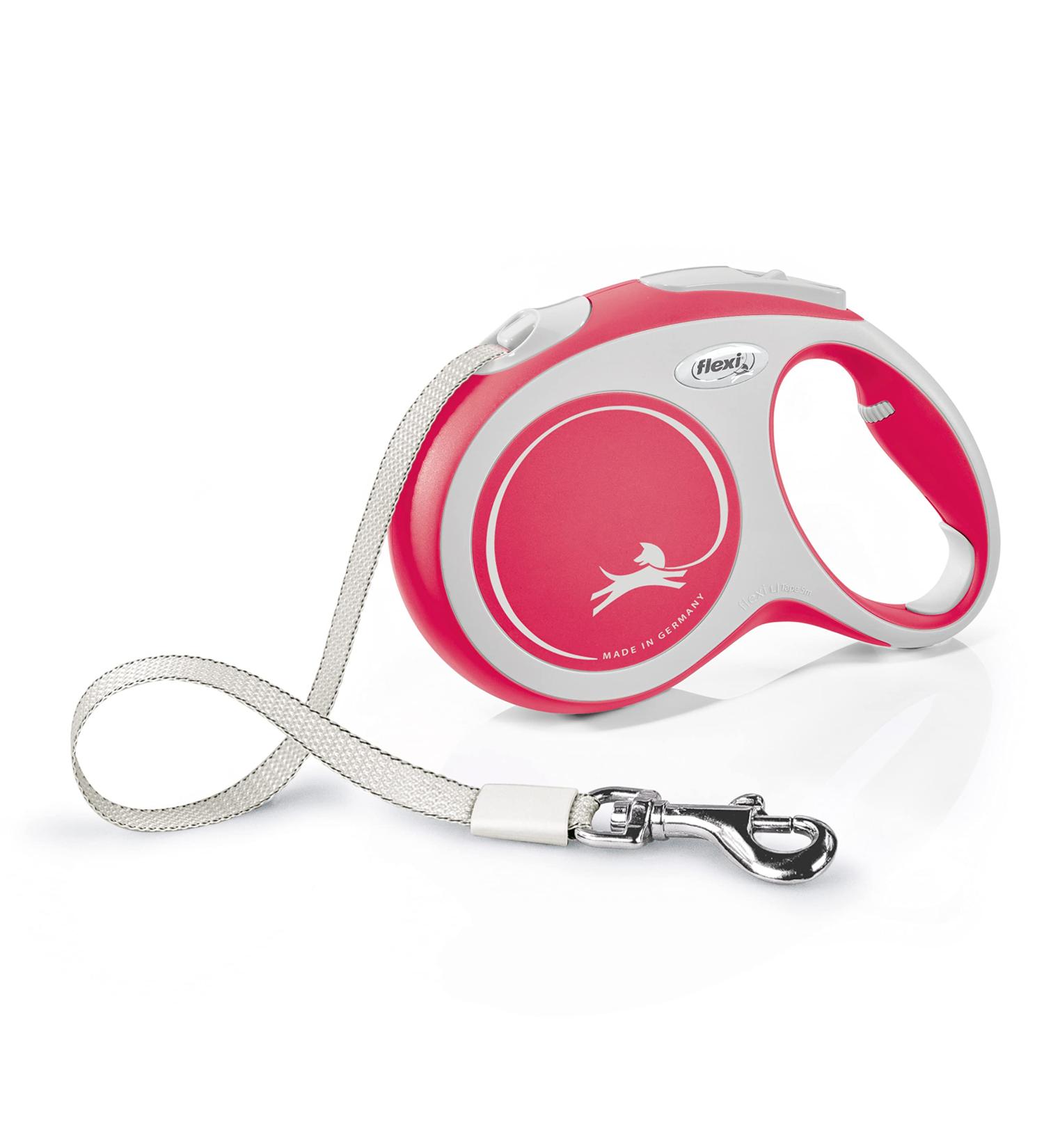 Flexi Retractable Leash New Comfort - Red - Large 8m | International Shipping Available - Buy Online on GoSupps.com