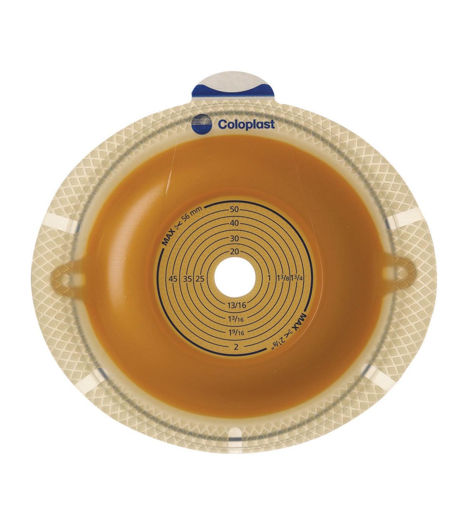 Coloplast 10184900 Ostomy Barrier Sensura Flex Standard Wear Double Layer Adhesive 3-1/2 Inch Flange Cut-to-fit 3/8-3-1/2 Inch Stoma 10108 Box Of 5 by Coloplast
