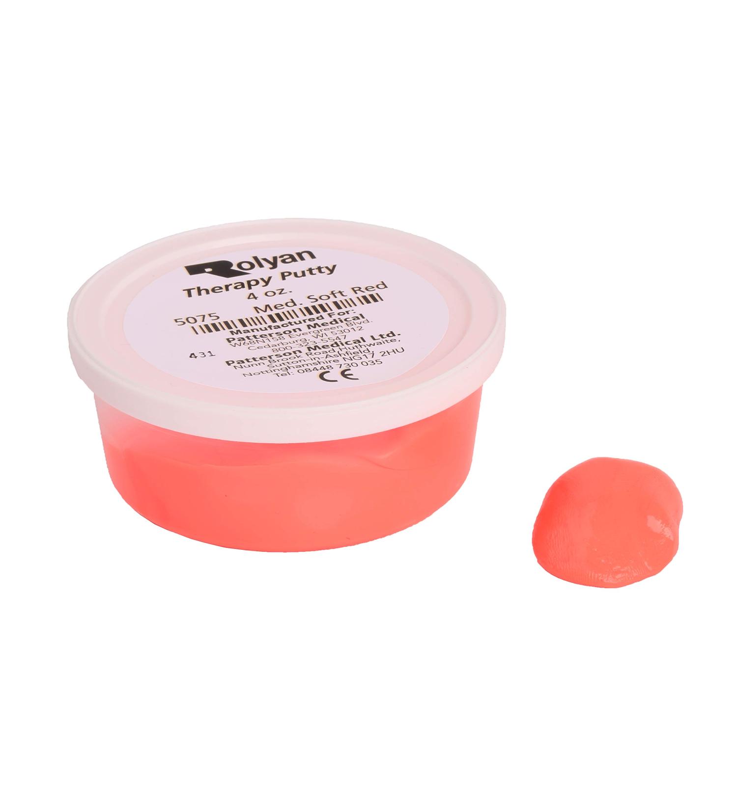 Sammons Preston Therapy Putty 4oz - Red Medium Soft | Hand Exerciser for Hand Rehabilitation & Grip Strength | Occupational Therapy Tool - Buy Online on GoSupps.com