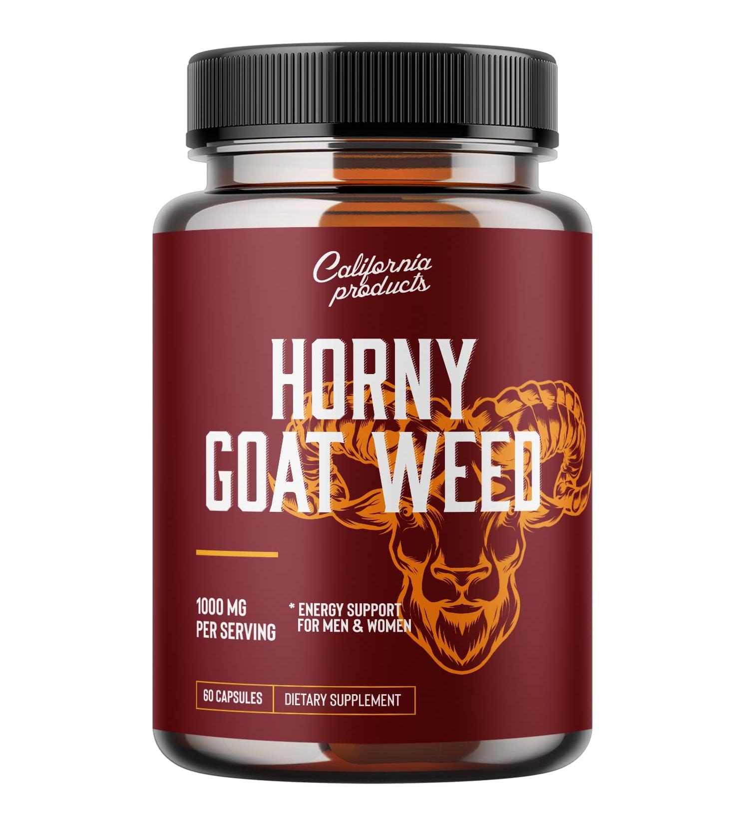 Horny Goat Weed Herbal Extracts - Horny Goat Weed for Men and Womens Energy Support with Maca Root Tribulus Terrestris and Saw Palmetto - Buy Online on GoSupps.com