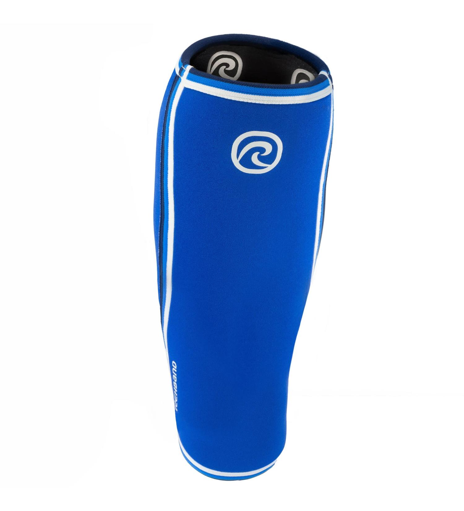 Rehband Neoprene Calf Bandage - Compression Shin Support for Deadlift (XL Blue) - 1 Piece or Pair - Buy Online on GoSupps.com