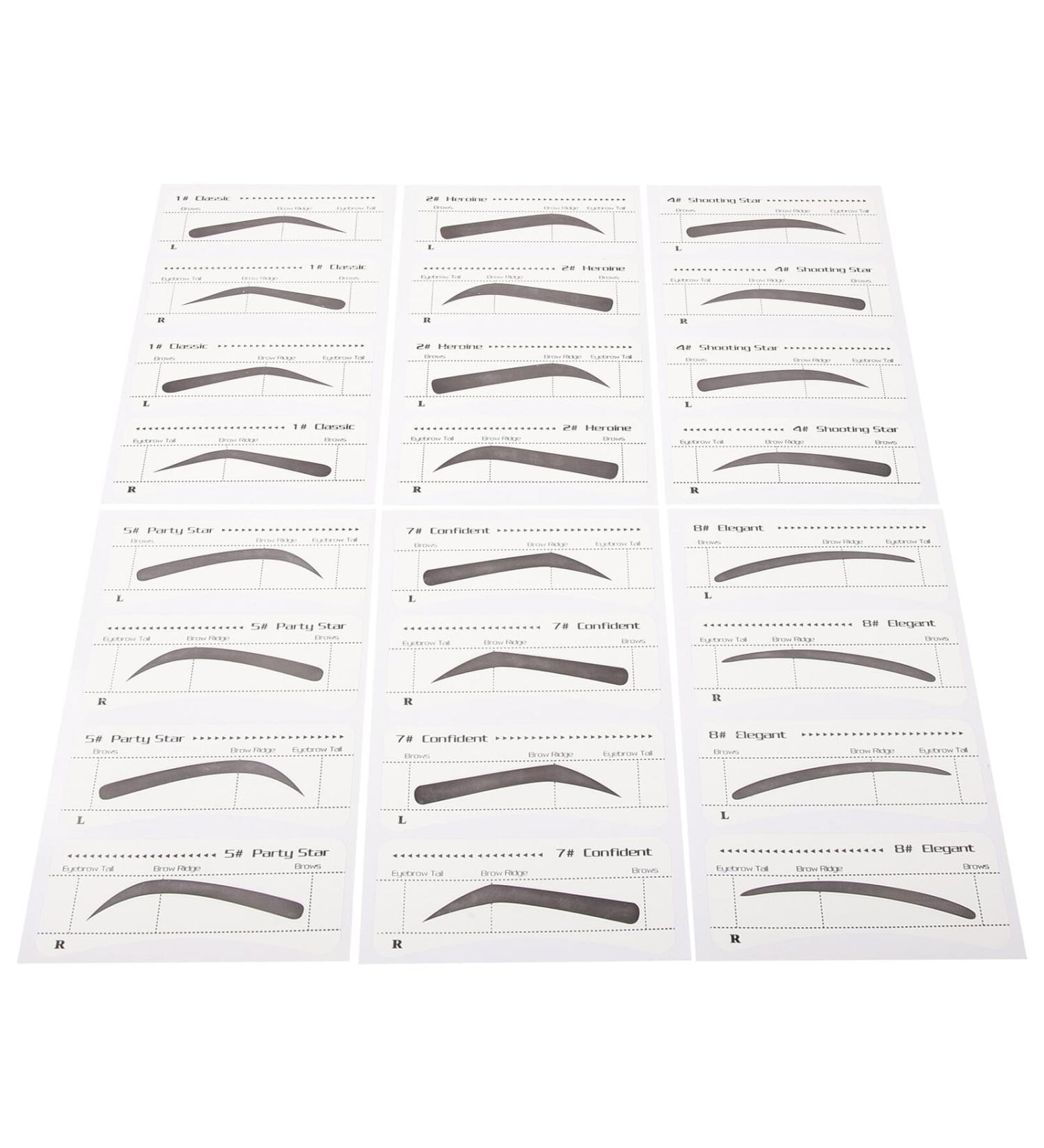 Alipis Lot 6 Pochoirs Jetables Sourcils Autocollants pour Maquillage F minin Mod les Vari s Femmes Usage Maison Kit Maquillage Sourcils Pr cision Facile Utiliser - Buy Online on GoSupps.com