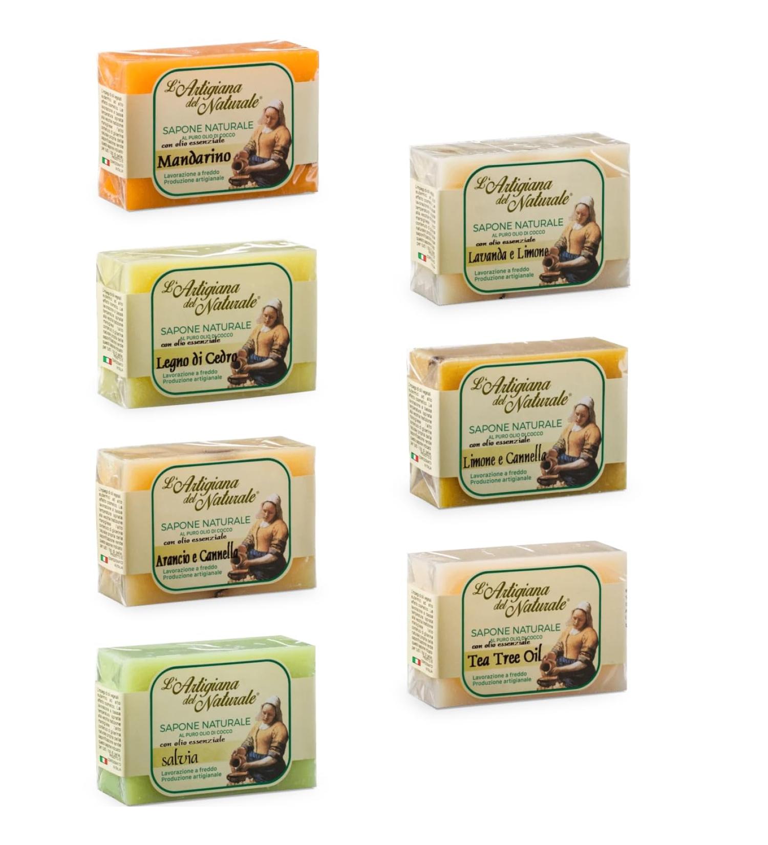 L'Artigiana del Naturale - Soap with Essential Oil Kit 7 Pieces (Essential Oils 2)