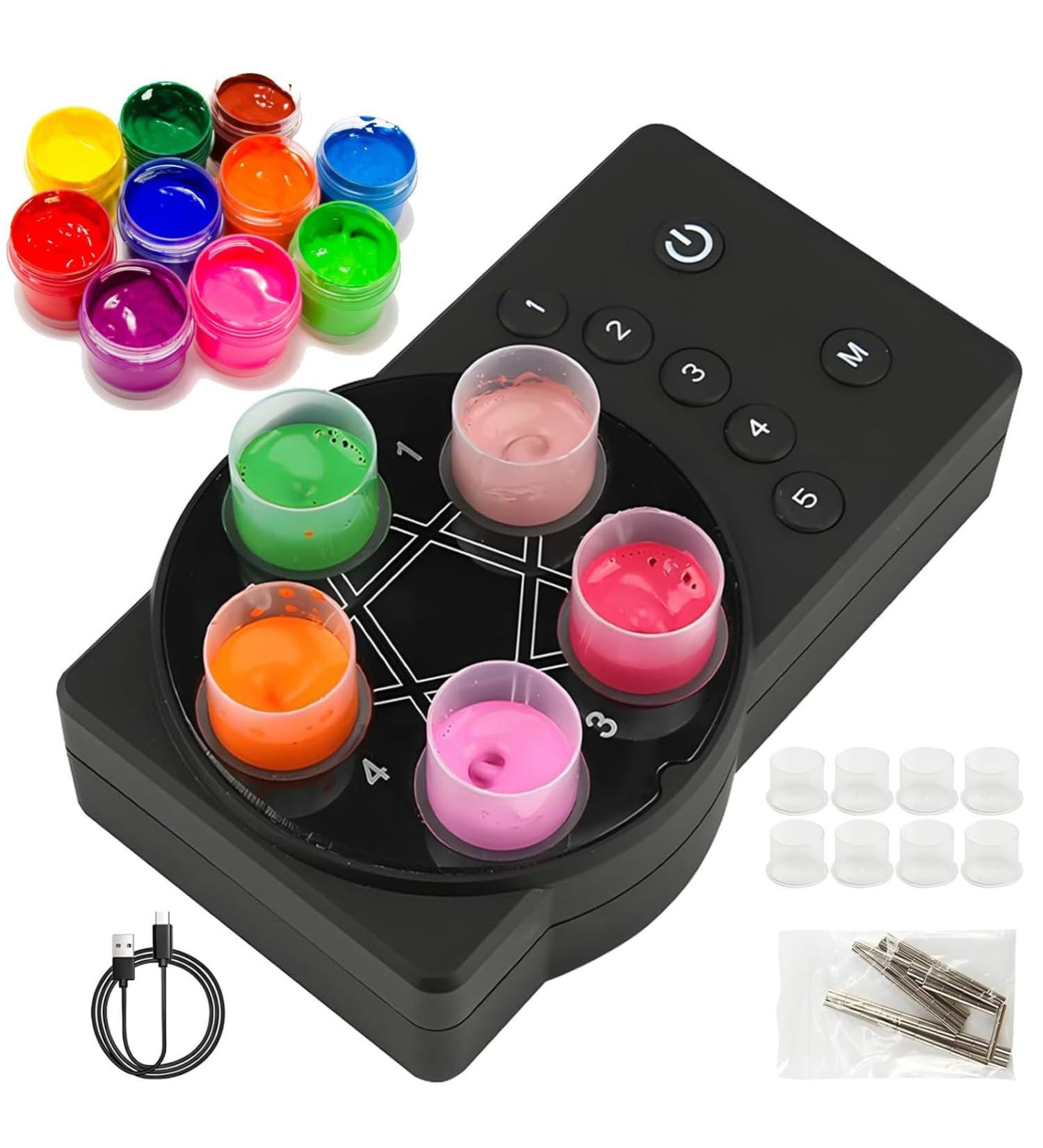 Mini M langeur Vortex M langeur d'encre Magn tique avec 8 Coupelles De Couleur Et 90 Tiges Magn tiques Adapt Diverses Pr cipitations M langes Mat riaux De Couleur Visqueux Etc. - Buy Online on GoSupps.com