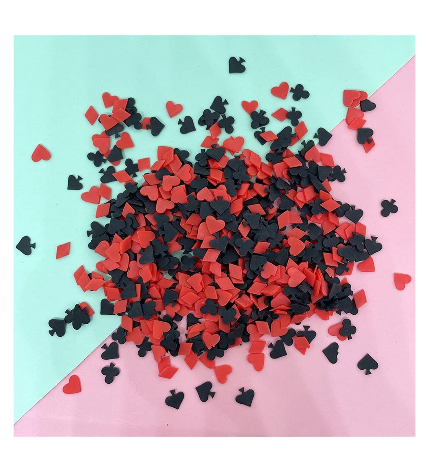 RT 100g Mixed Tumbler Accessories Soft Clay Sprinkles for Slime Filling DIY Nail Art Poker Slices Tiny Plastic klei Mud Particles Y420 (Color : 5mm)