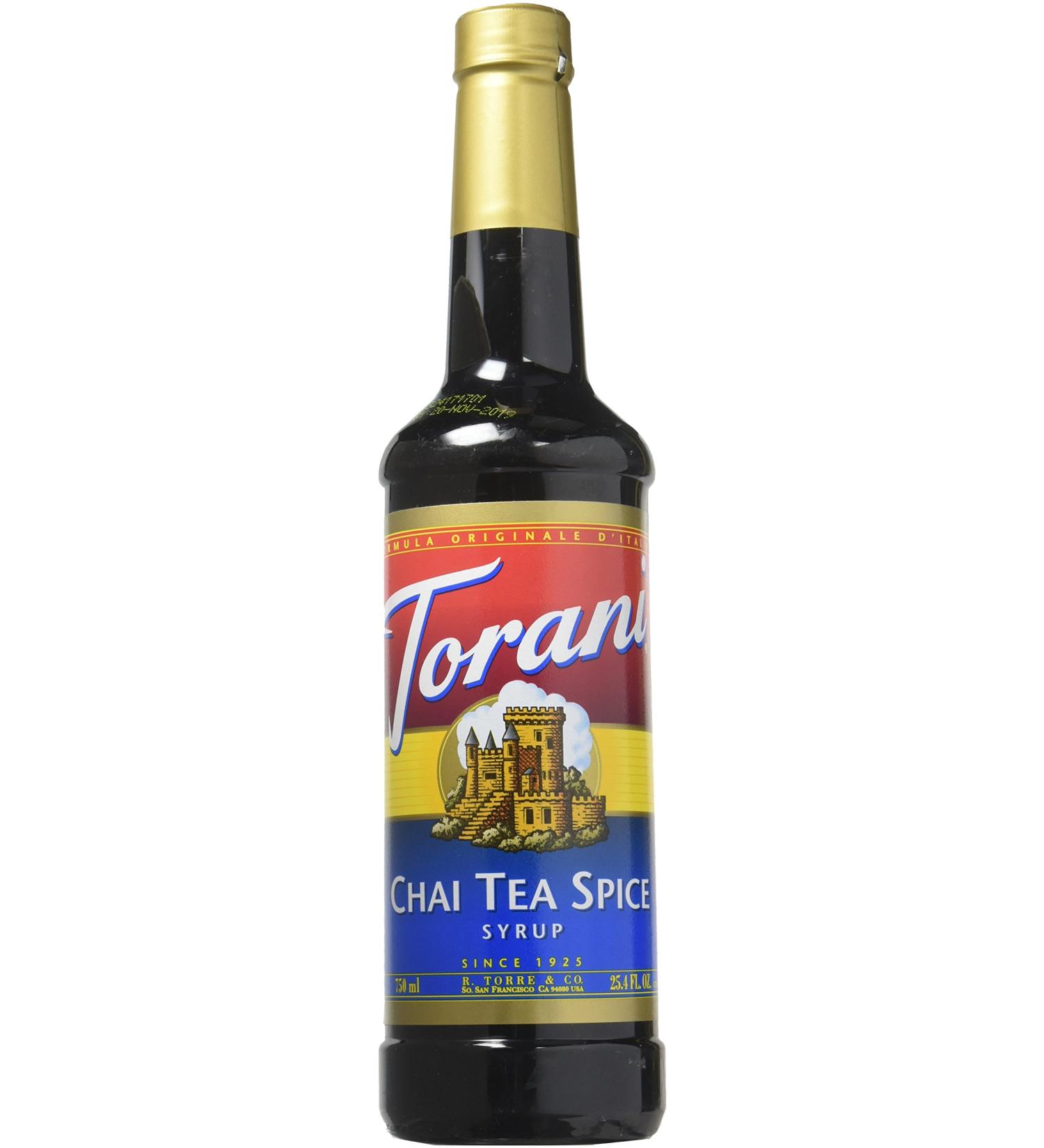 Torani Chai Tea Spice Syrup 750ml (25.4 oz) - Delicious Flavor Enhancer - Buy Online on GoSupps.com