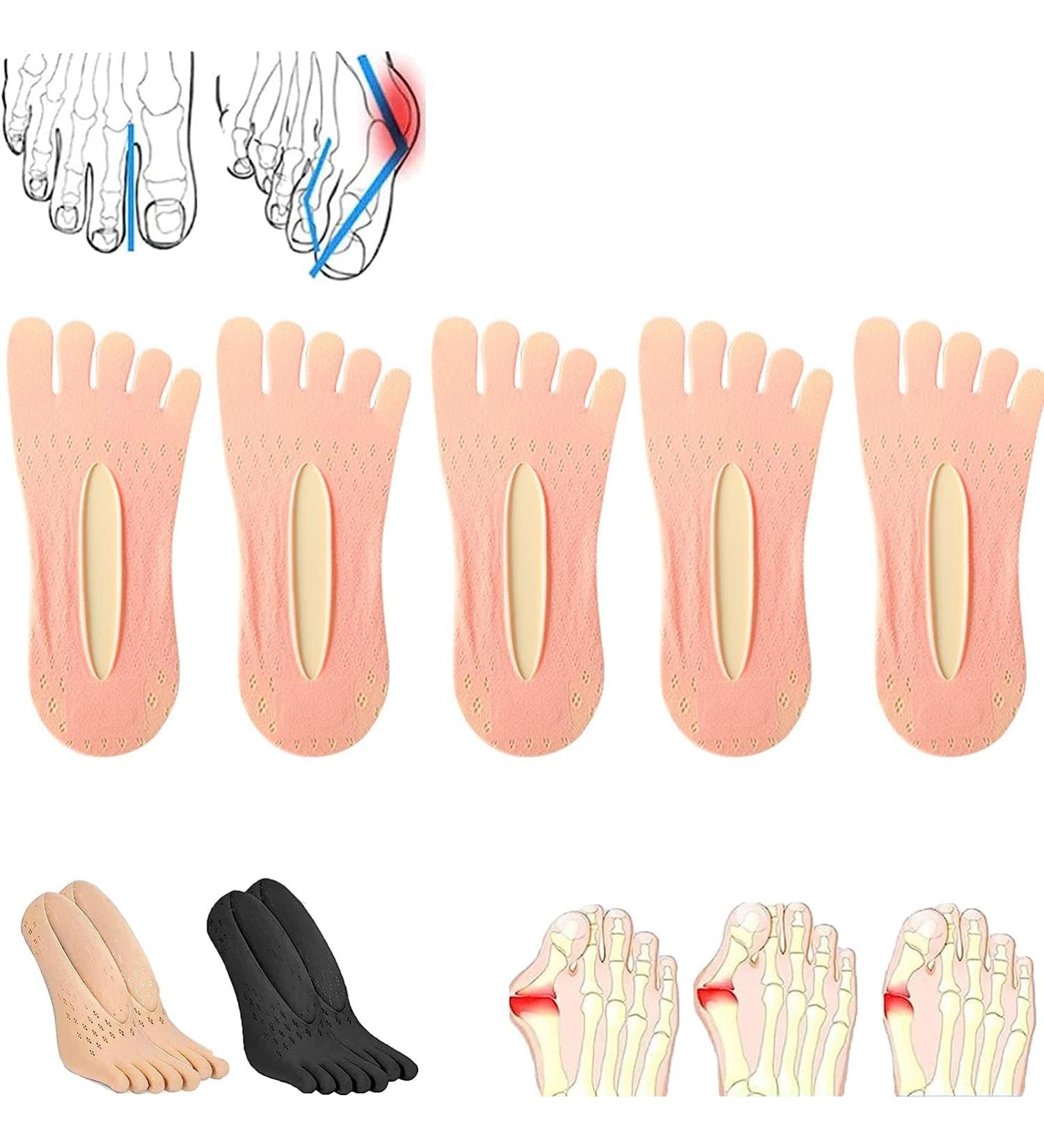 Anti-Bunion Toe Socks for Bunions Relief - Pink, 5 Pack - Buy Online on GoSupps.com