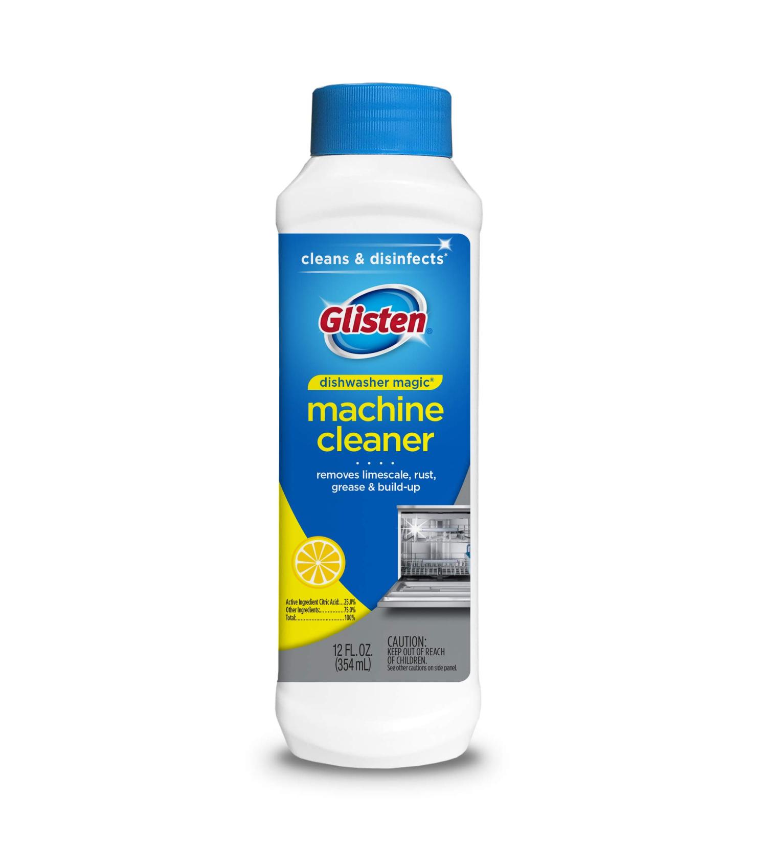 Glisten DM06N Dishwasher Magic Cleaner 12oz - Disinfectant for Sparkling Clean Dishes | 1-Pack - Buy Online on GoSupps.com