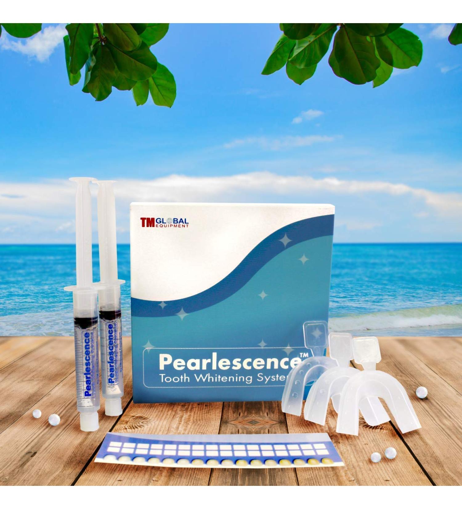Pearlescence 22% Carbamide Peroxide Teeth Whitening Kit | 2 x 10ml Gel + 3 Boil and Bite Trays + Shade Guide - Buy Online on GoSupps.com