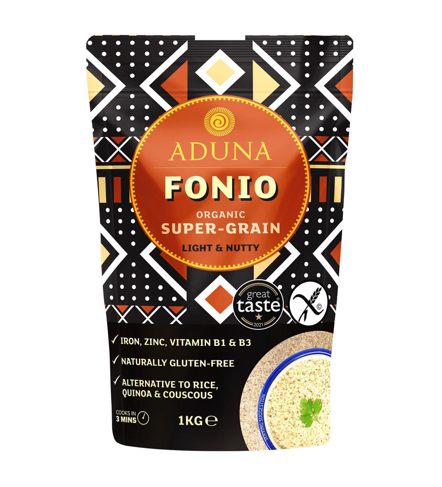 Aduna Organic Fonio Super-Grain 2.2lb Resealable Pouch | Gluten-Free Non-GMO African Superfood - Buy Online on GoSupps.com