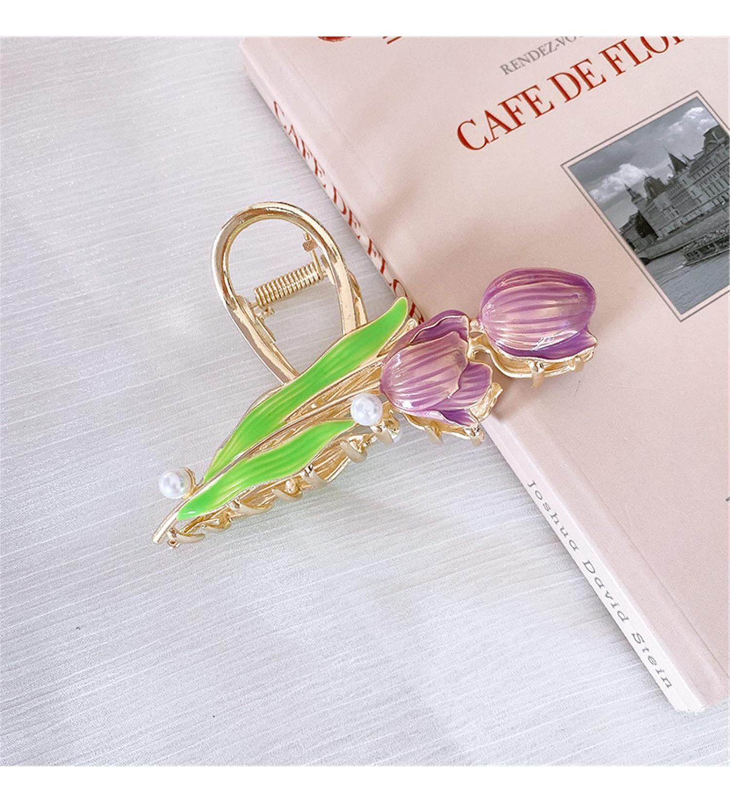 Head Ornament Hair Claw Clips Claws Clips Hair Accessories Women Hair Clips Hair Claw Gold Metal Flowers Hairpin Large Elegant Shark Clip Barrette Headgear 4 (Color : 2) (Color : 8) - Buy Online on GoSupps.com