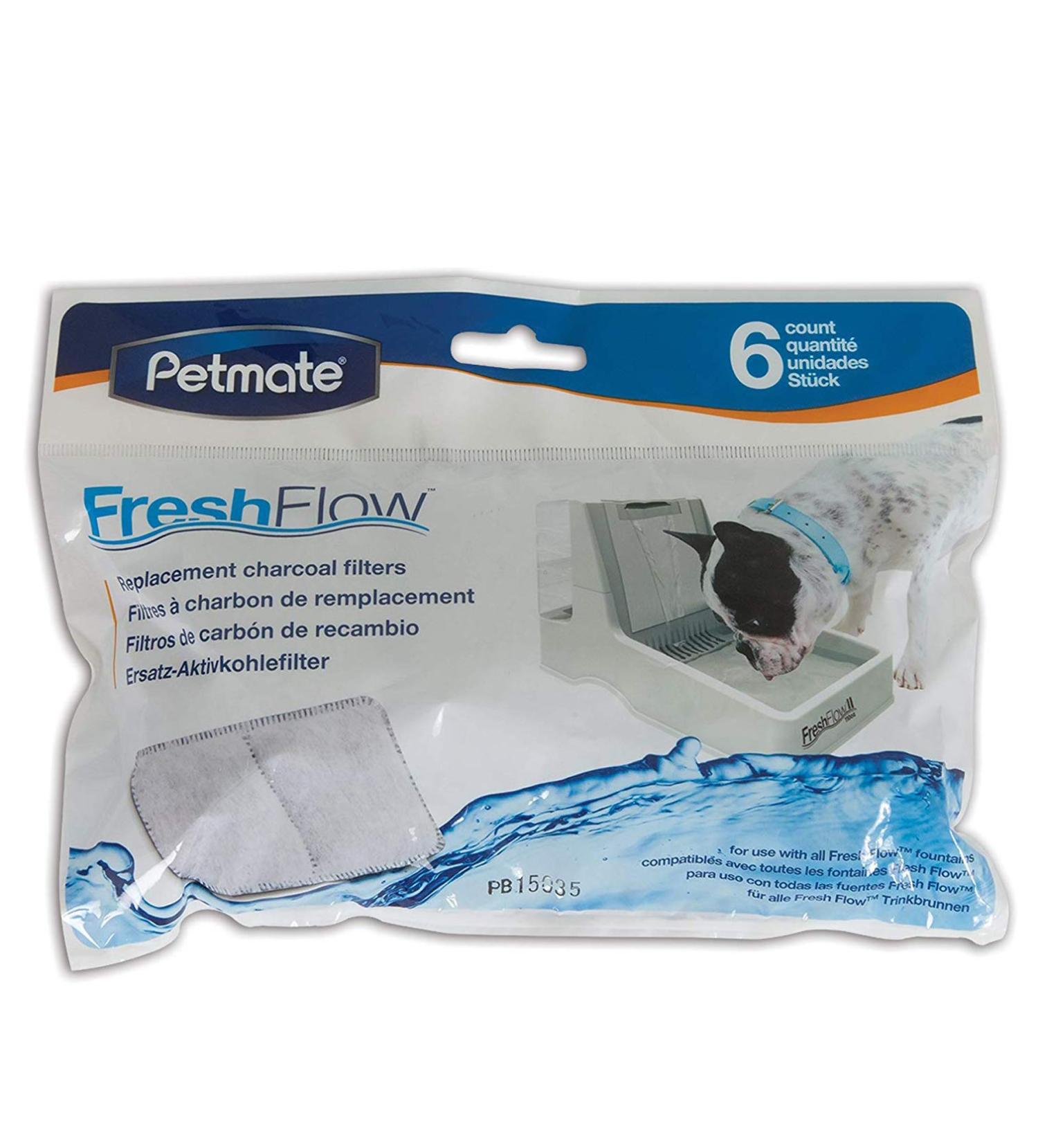 Petmate 6 Count Fresh Flow Replacement Filter 6/Pack