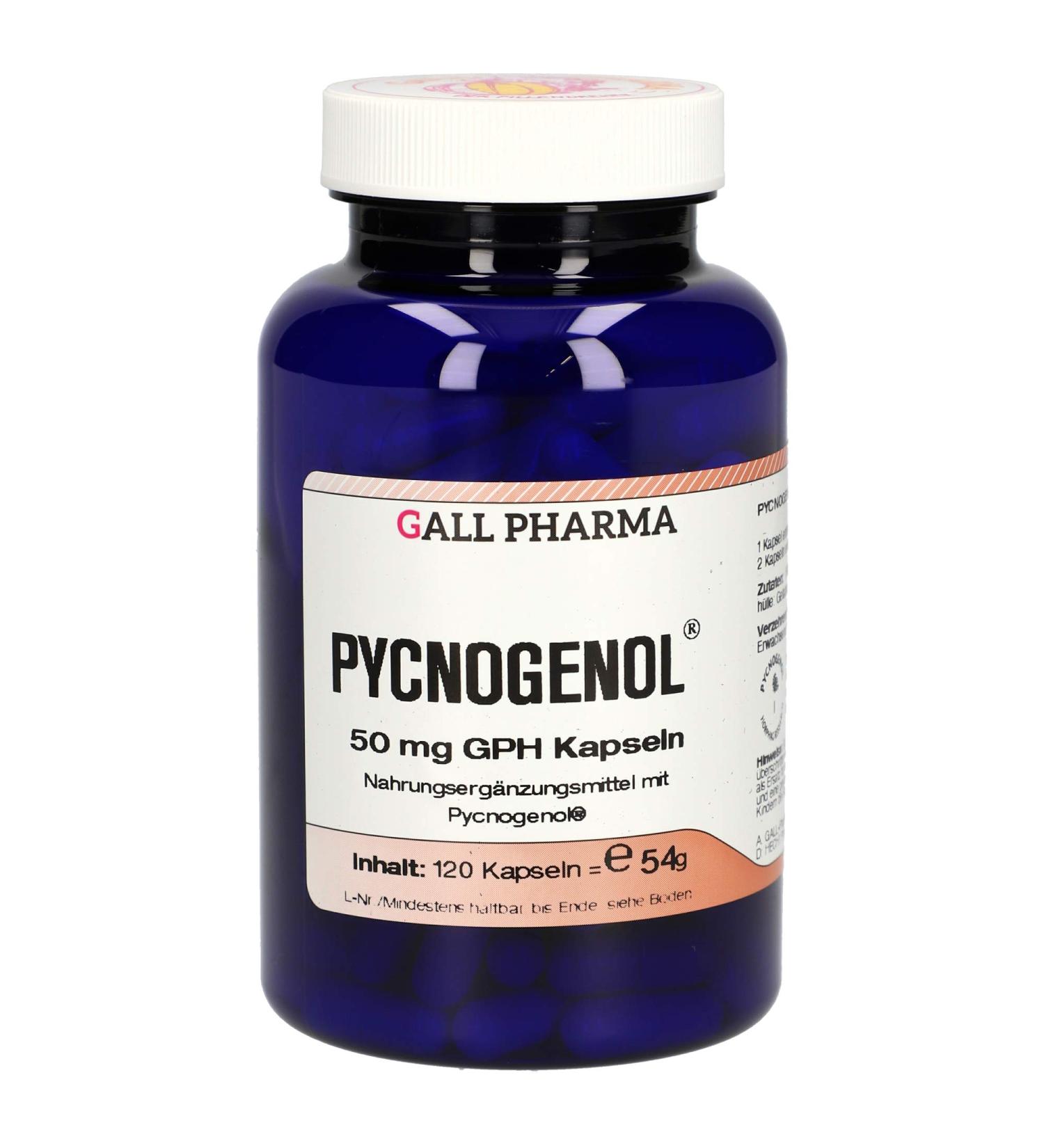 Buy Gall Pharma Pycnogenol 50 mg GPH Capsules - 120 Pieces - International Shipping - Buy Online on GoSupps.com