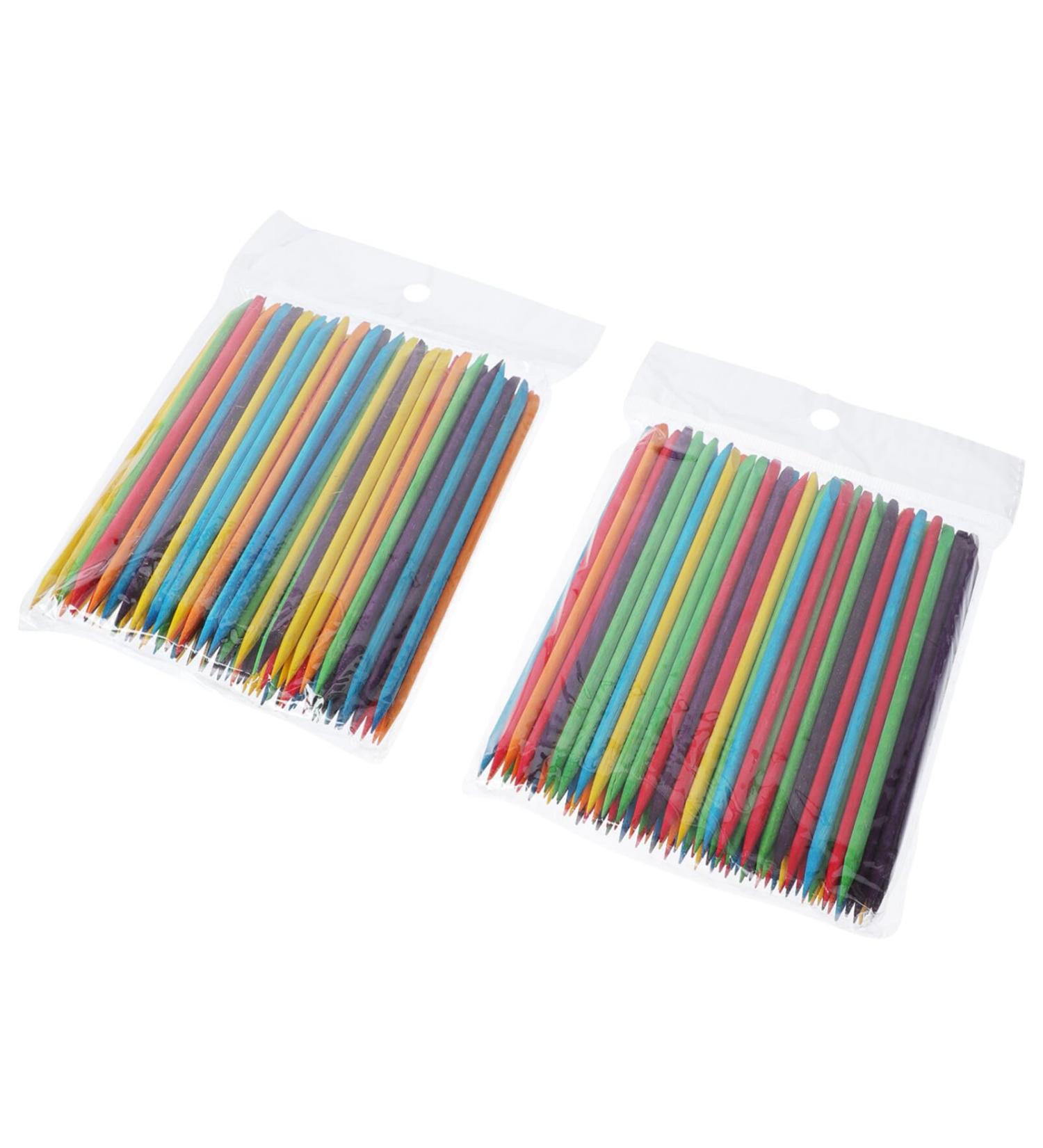 Uonlytech 4 Pack 400PCs Manicure & Cuticle Remover Wooden Sticks - Effective Dead Skin & Hygiene Cleaning Tool - Buy Online on GoSupps.com