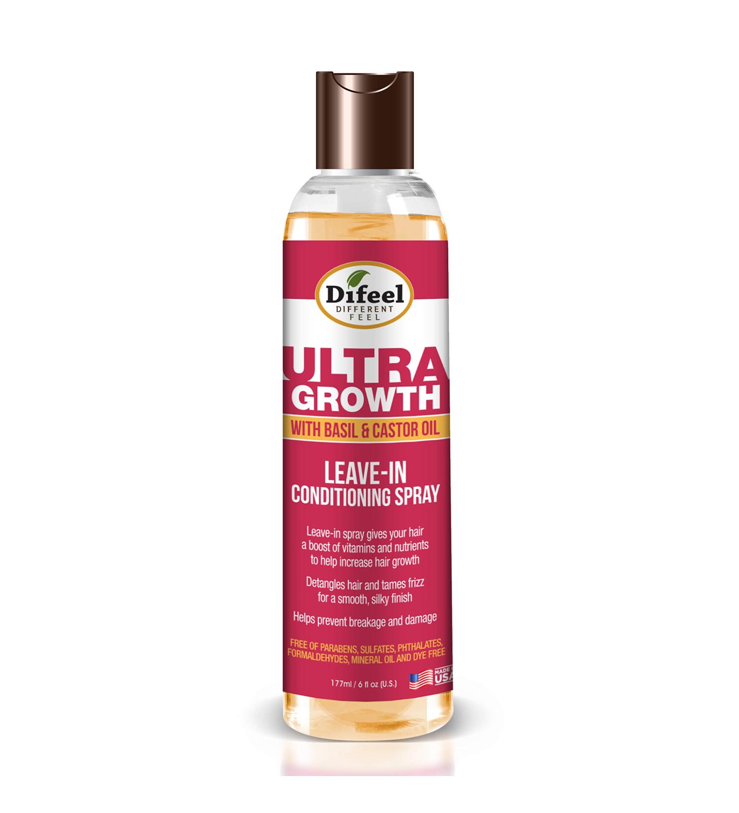 Difeel Ultra Growth Basil & Castor Hair Oil Leave-in Conditioning Spray 6 oz - Buy Online on GoSupps.com