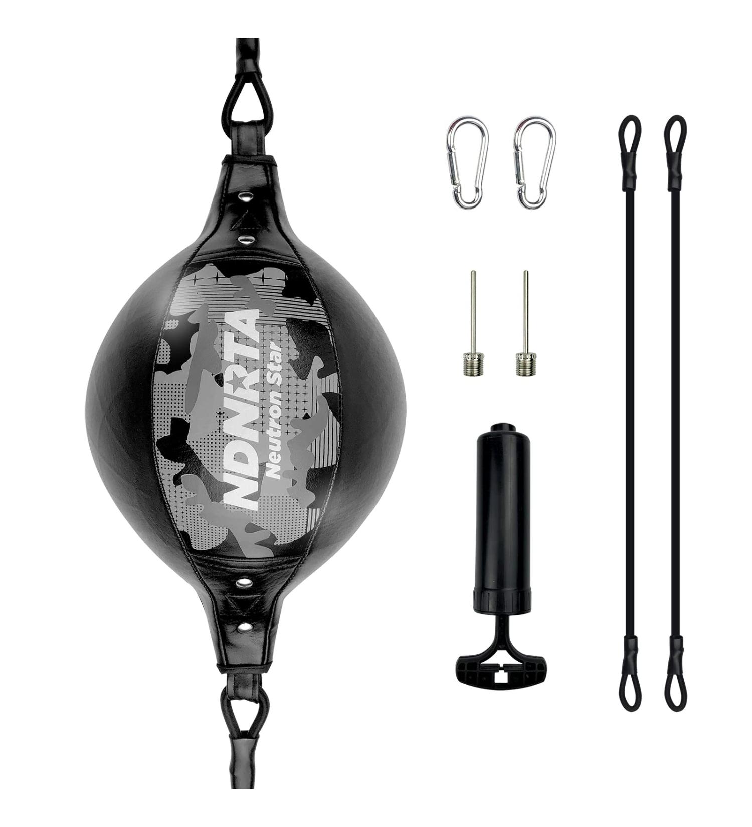 NDNRTA Double End Bag Boxing Set with Leather Boxing Ball - Quick Improvement Training Kit | US Shipping | Camouflage Boxing Equipment - Buy Online on GoSupps.com
