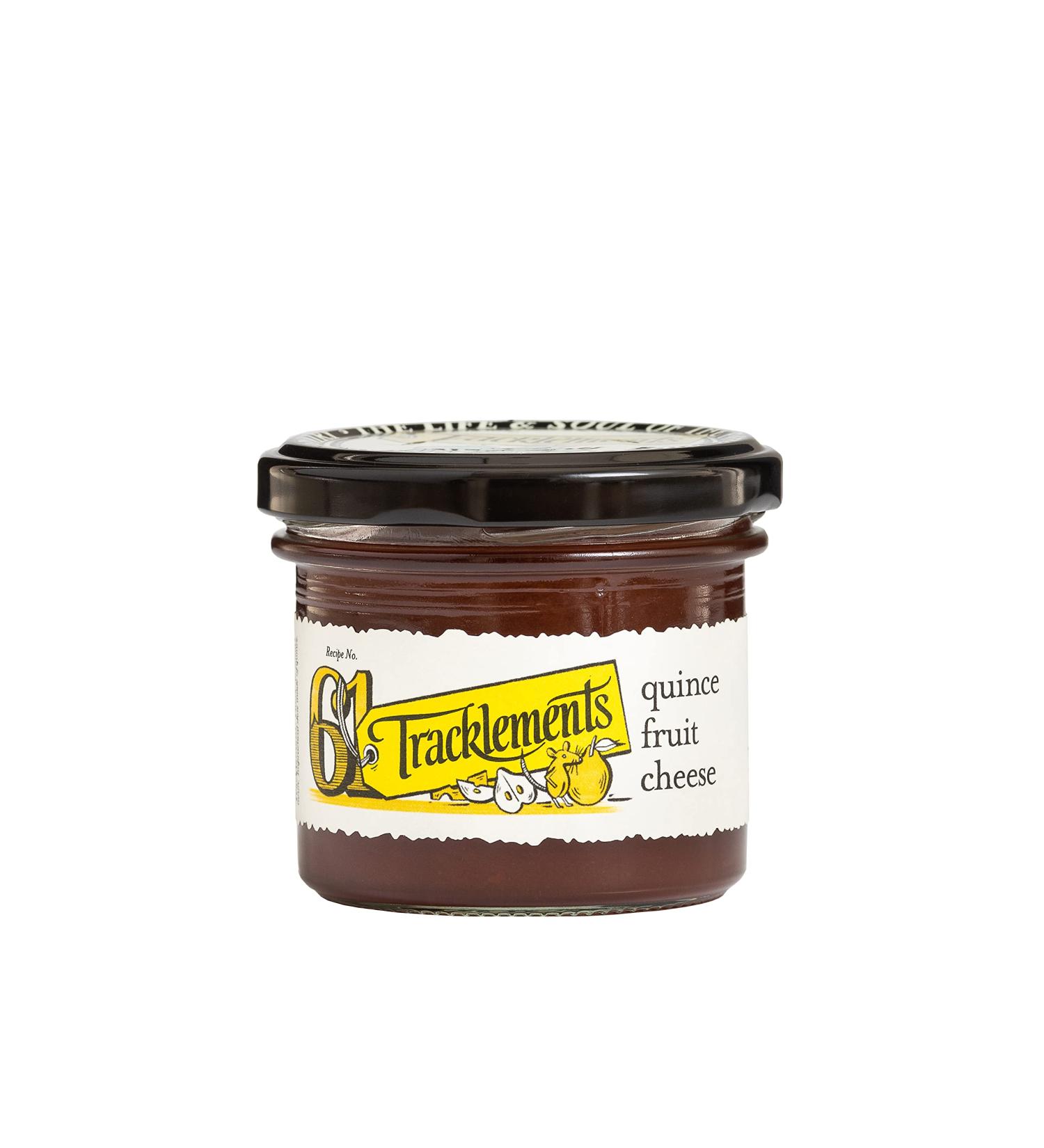 Tracklements Quince Fruit Cheese An Ideal Condiment for Goats Cheese Sheep Cheese and Manchego or Partnered with a Fruit Cheese Board Vegetarian and Vegan Friendly Gluten Free 120g Jar